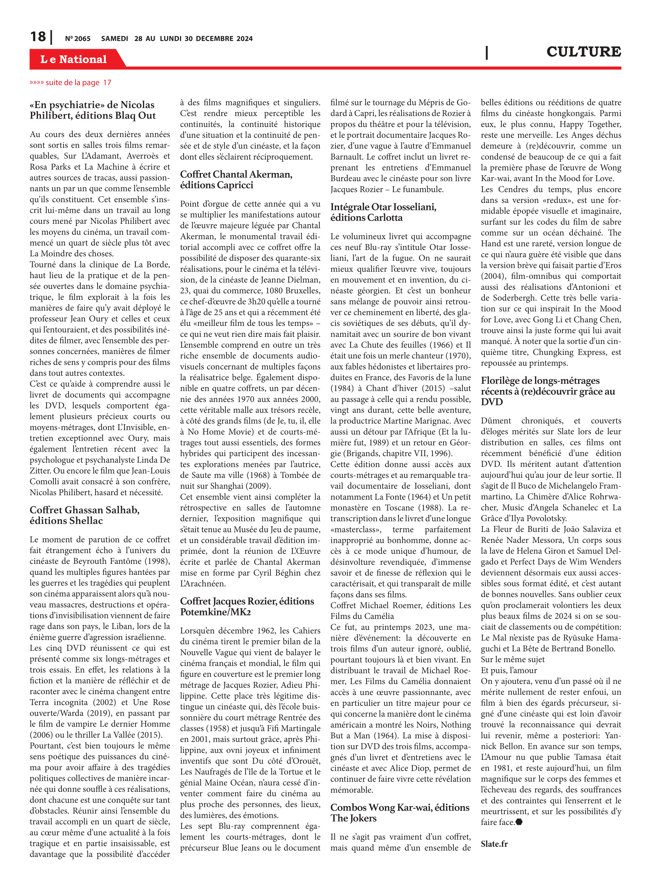 Page 18 de l'édition 2065