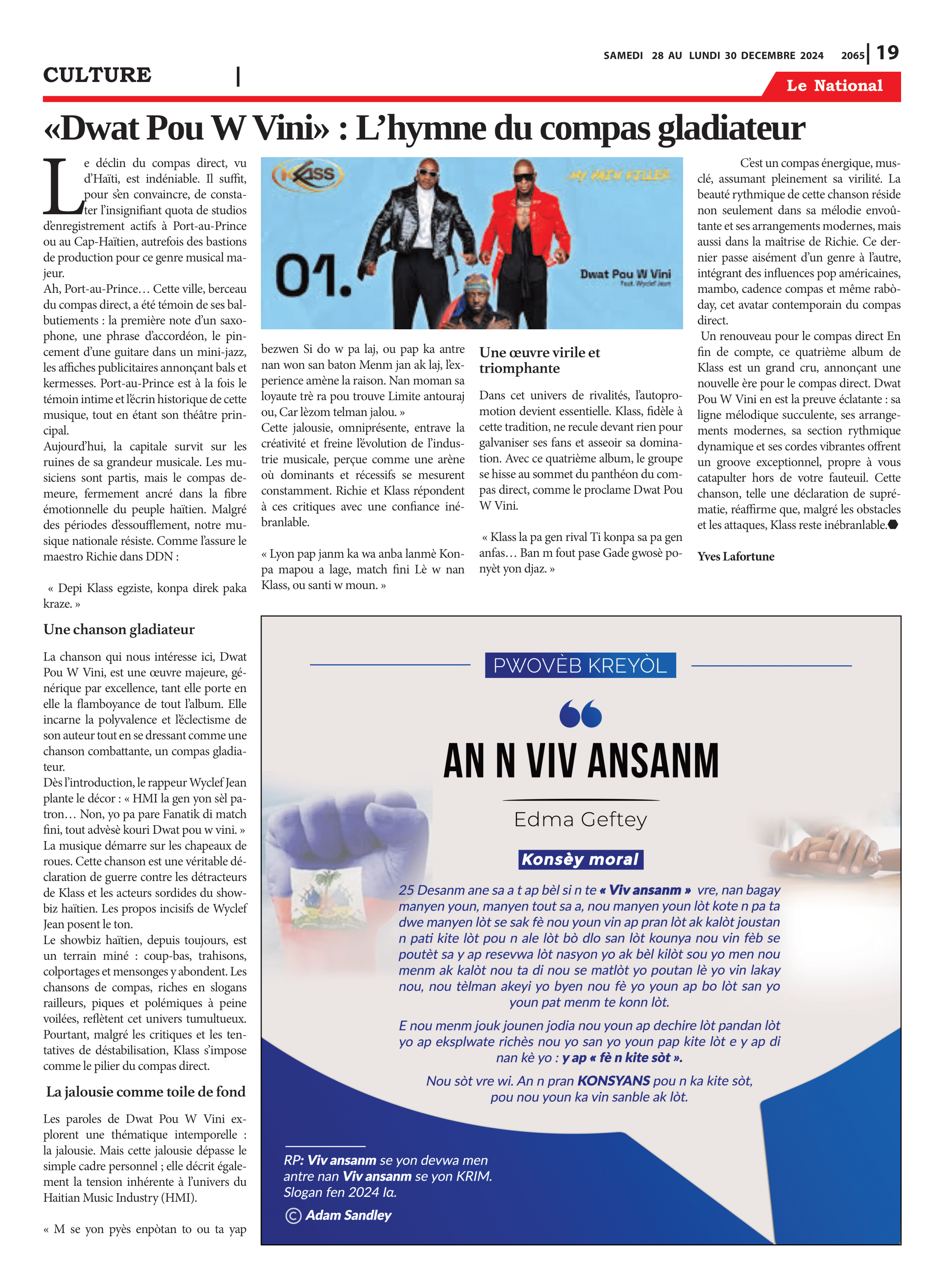 Page 19 de l'édition 2065