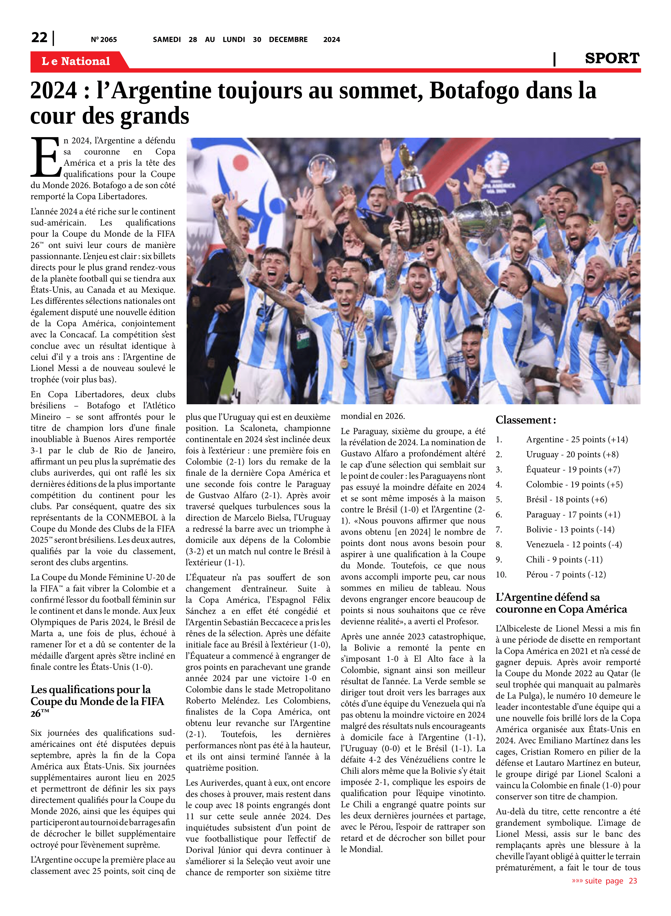 Page 22 de l'édition 2065