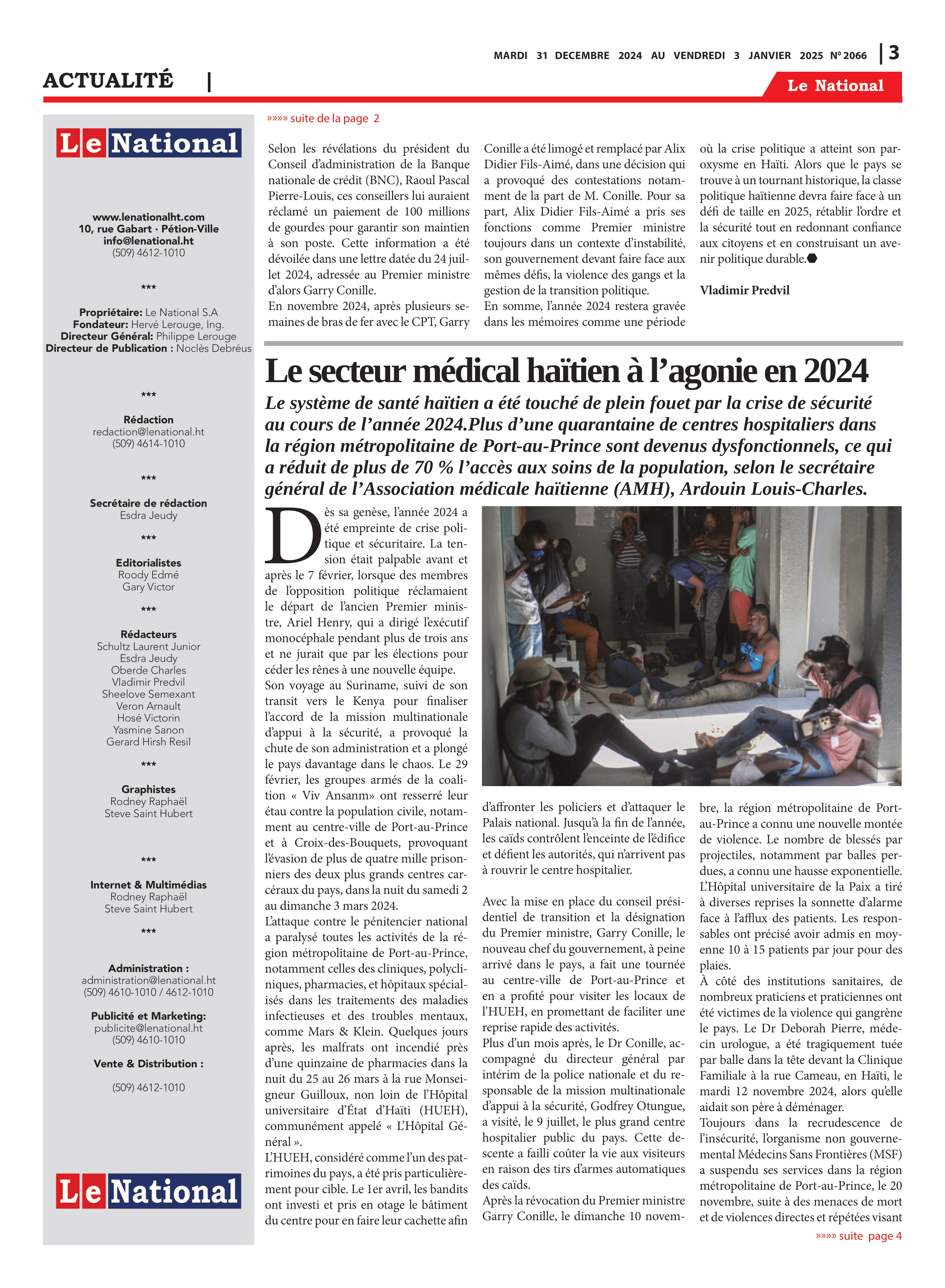 Page 3 de l'édition 2066