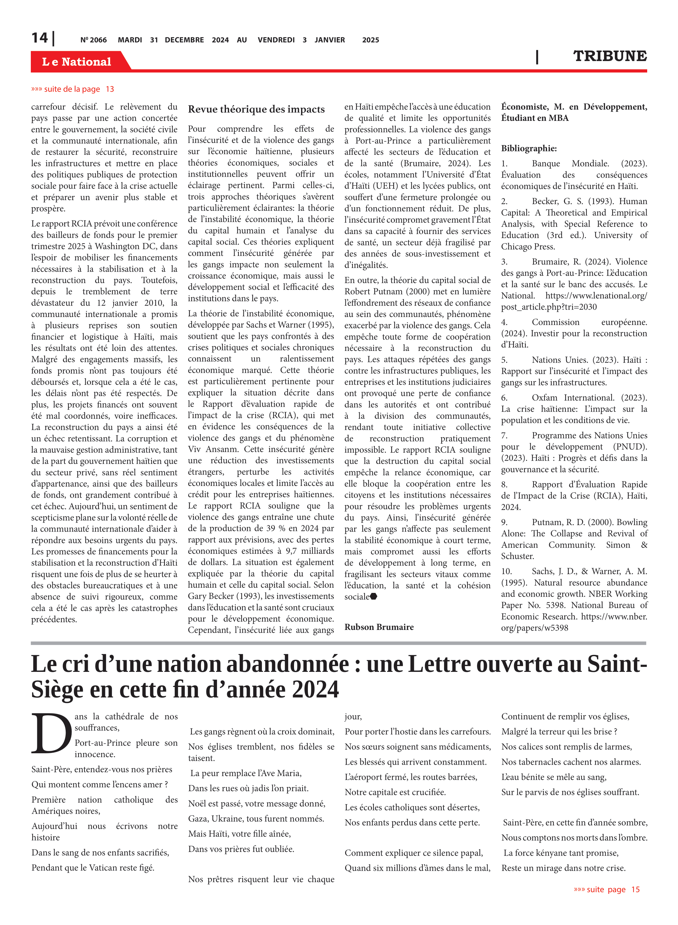 Page 14 de l'édition 2066