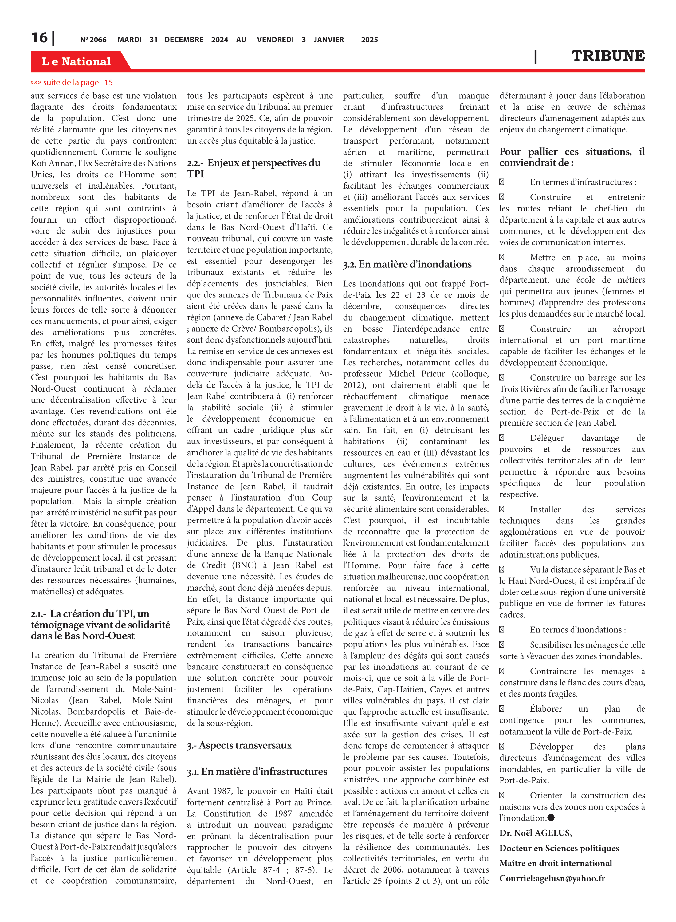 Page 16 de l'édition 2066