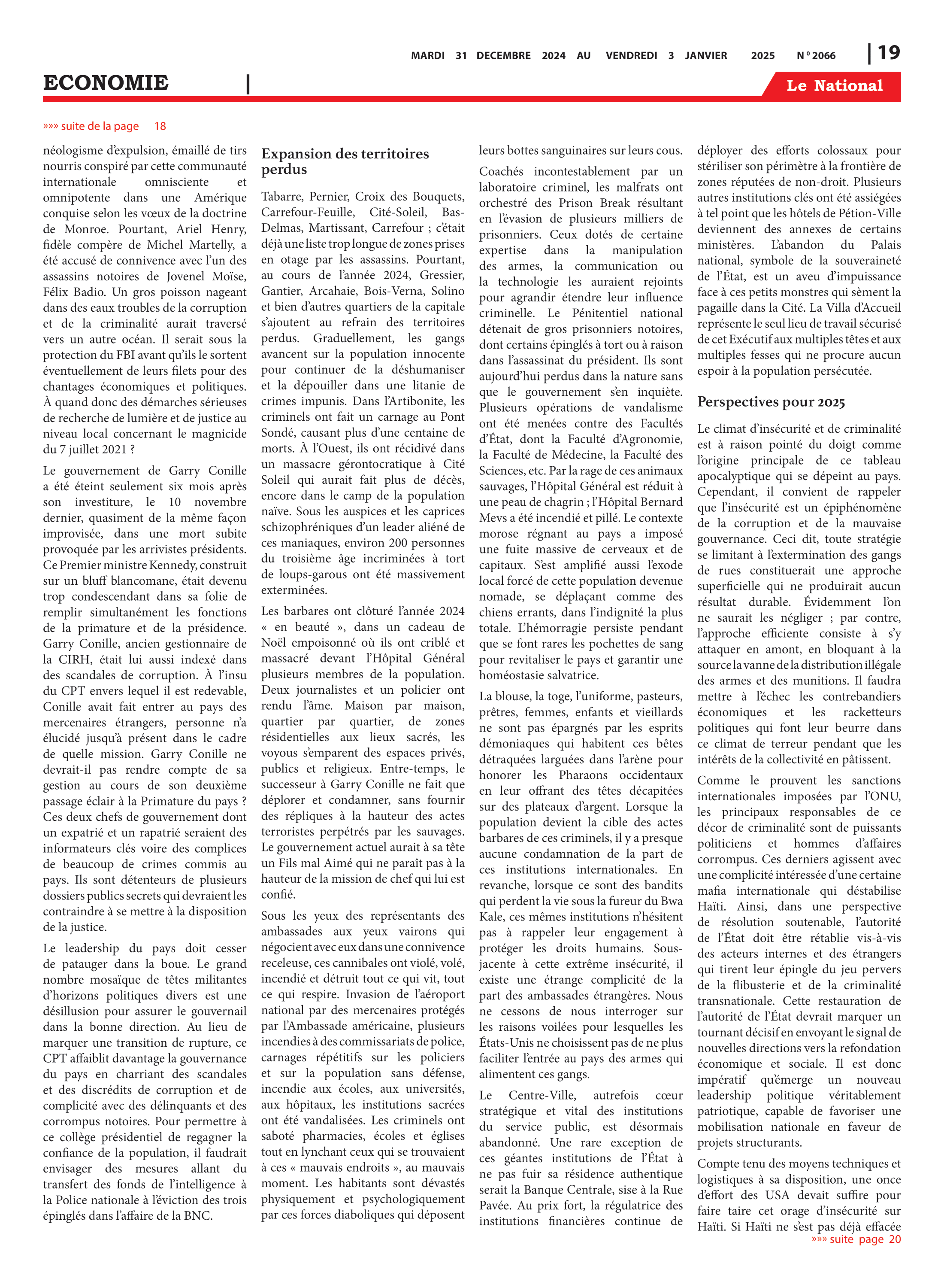 Page 19 de l'édition 2066