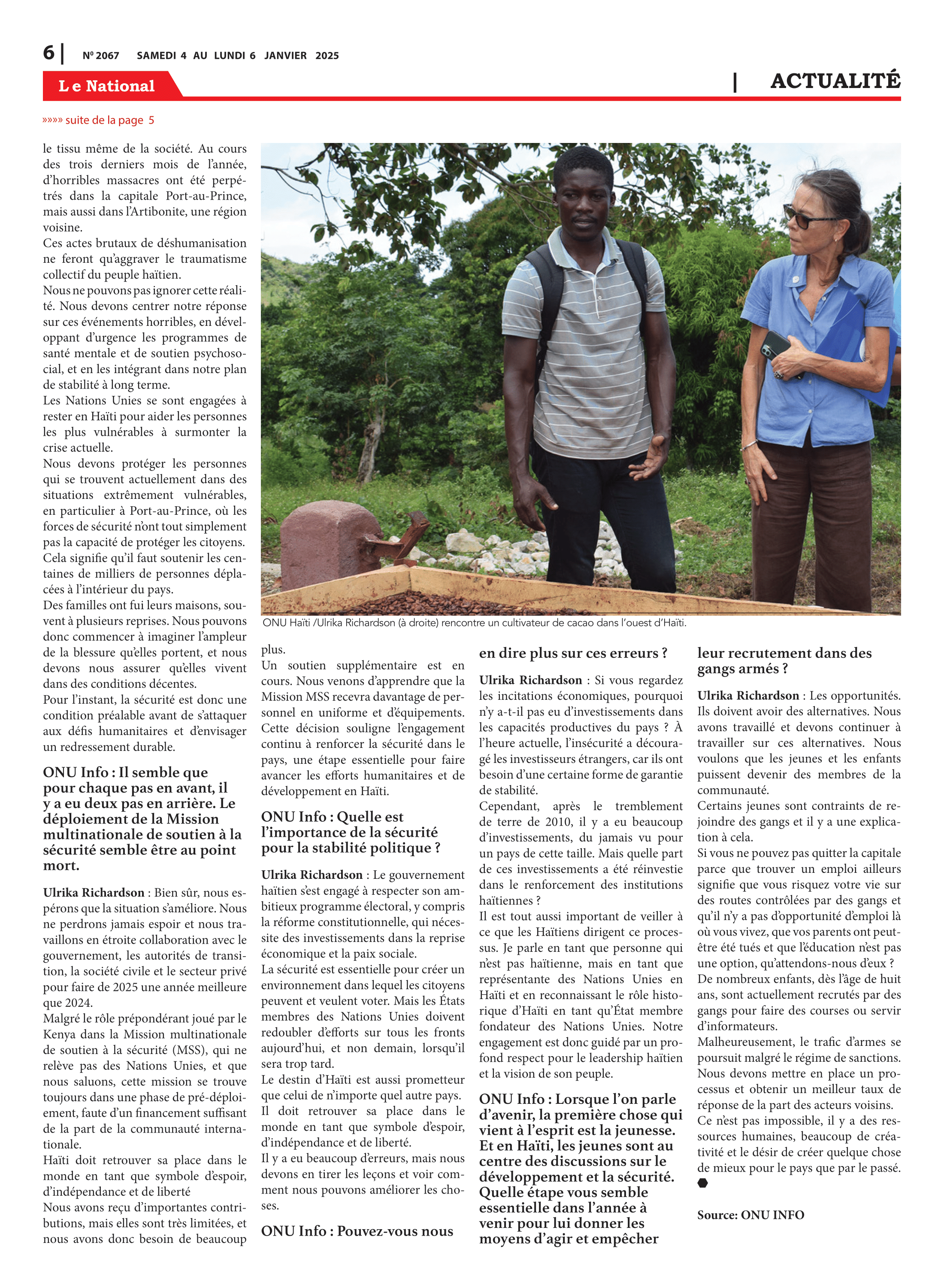 Page 6 de l'édition 2067