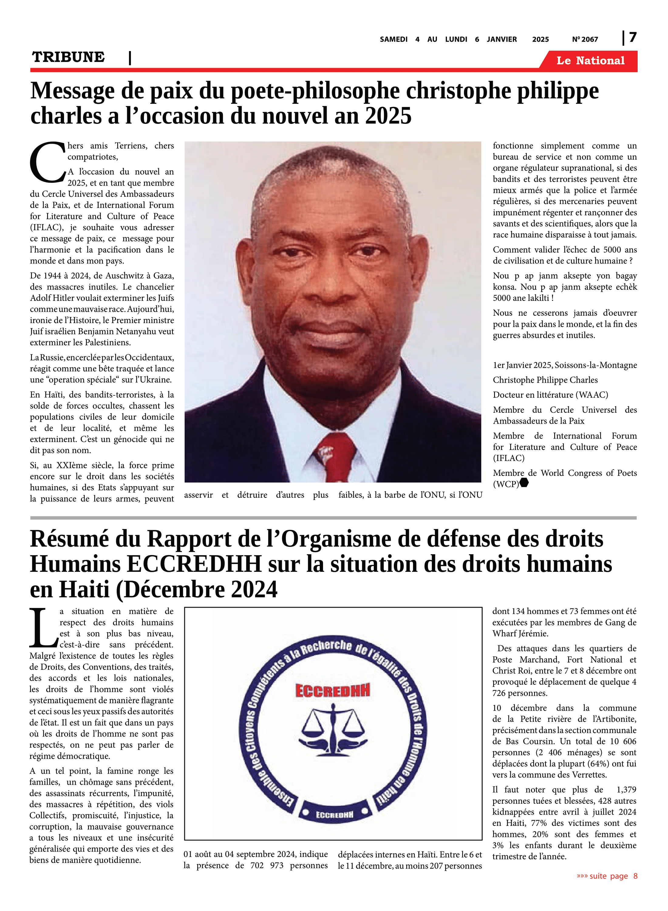 Page 7 de l'édition 2067