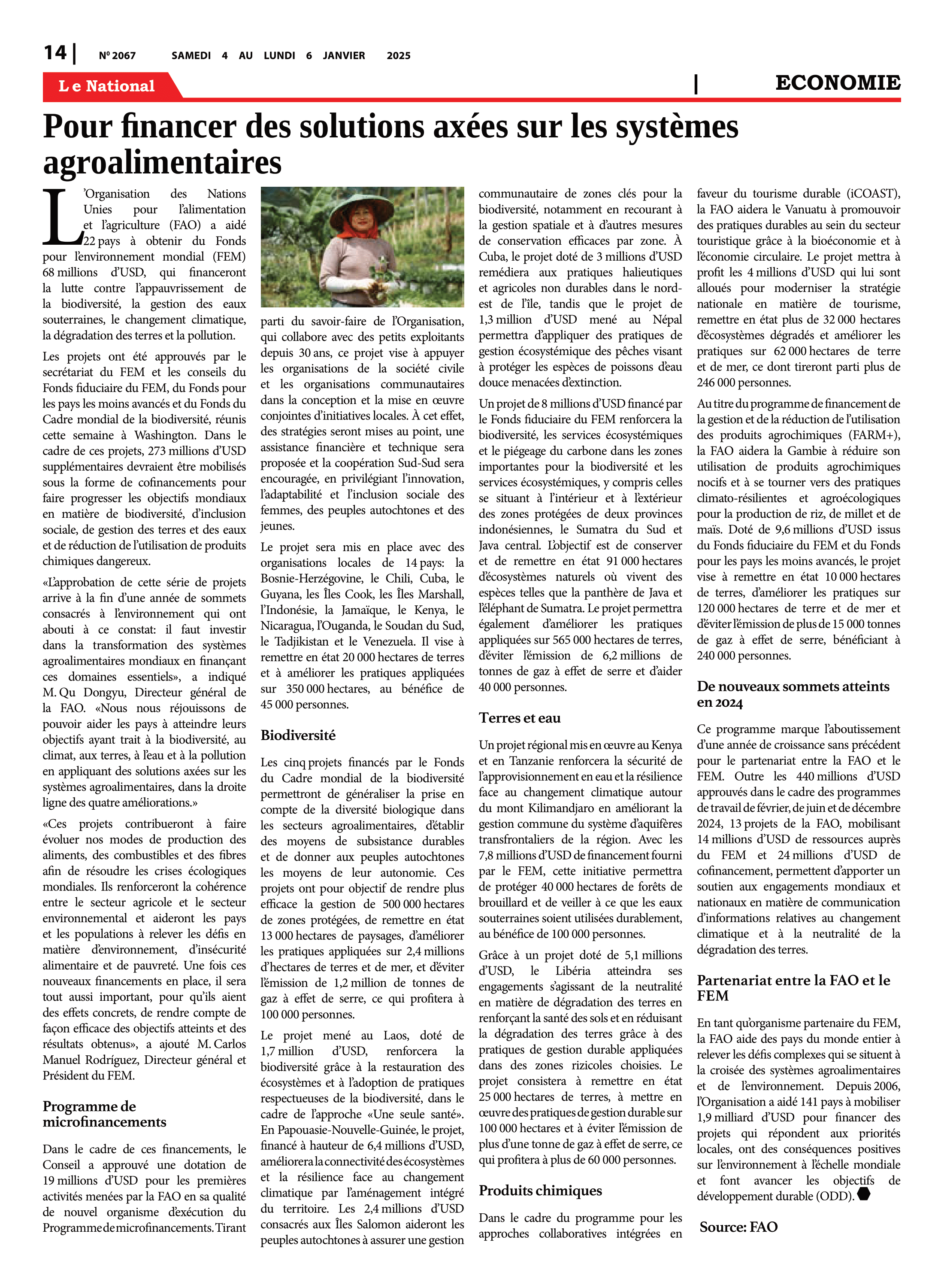 Page 14 de l'édition 2067