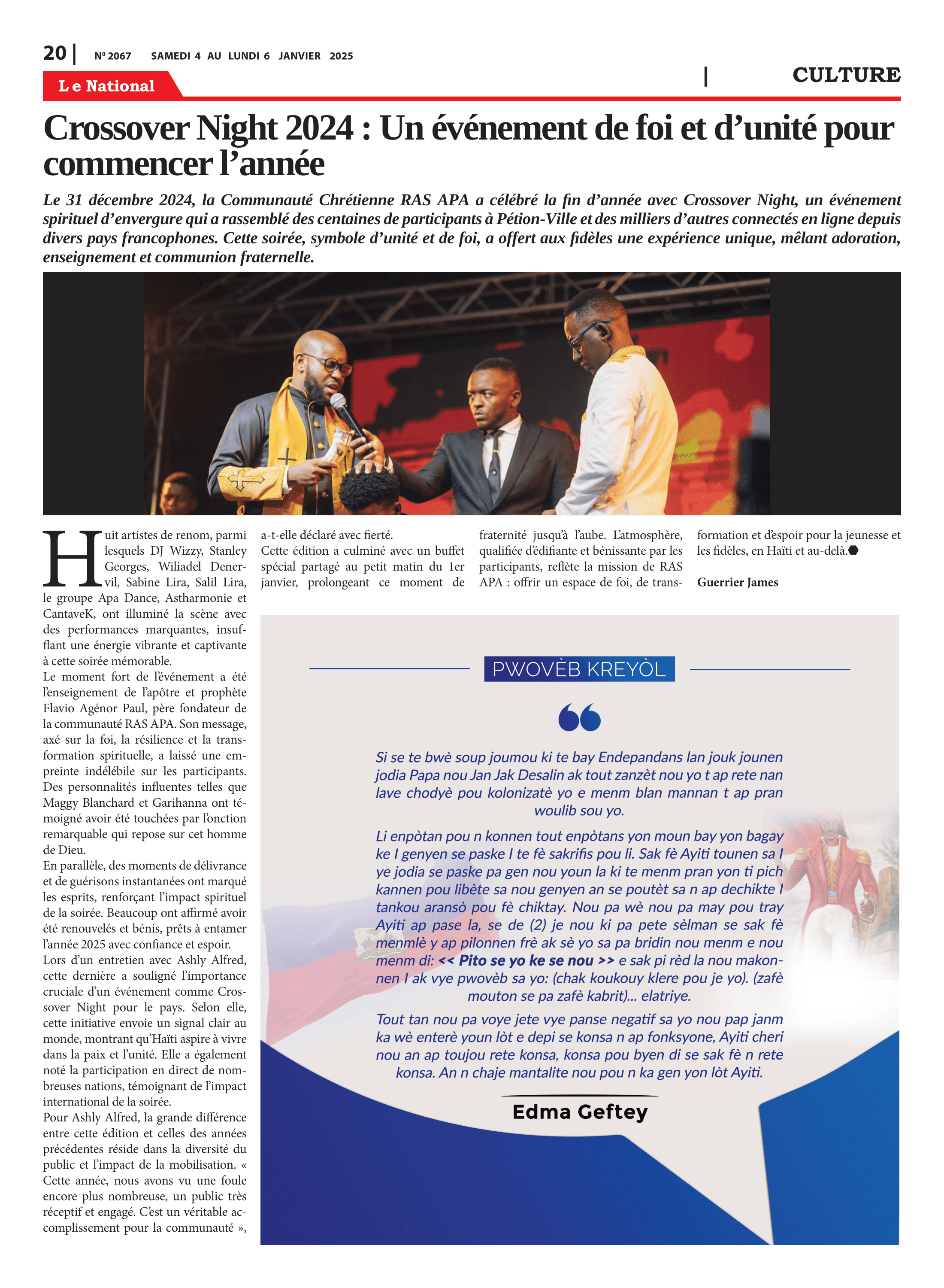 Page 20 de l'édition 2067