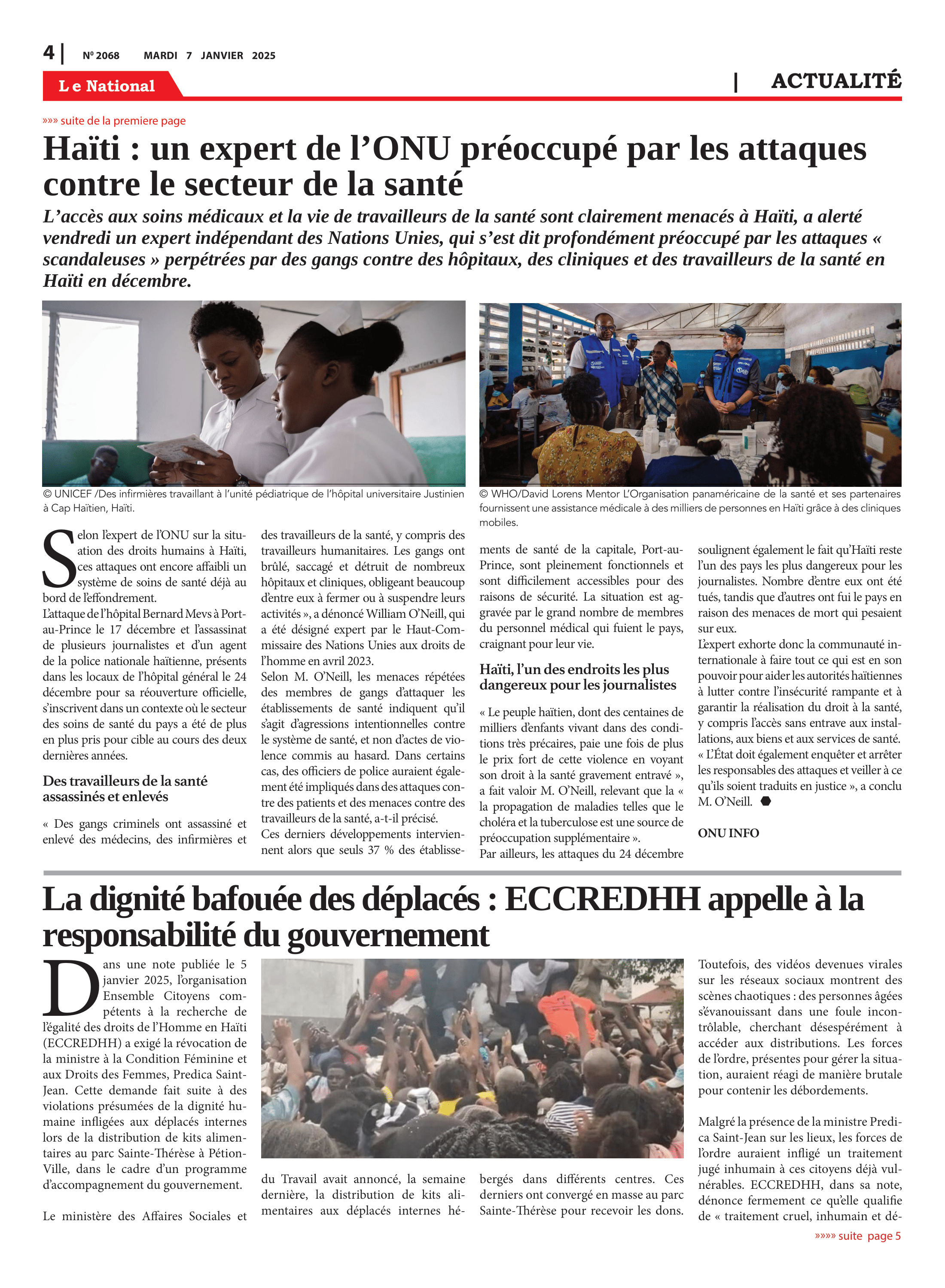 Page 4 de l'édition 2068