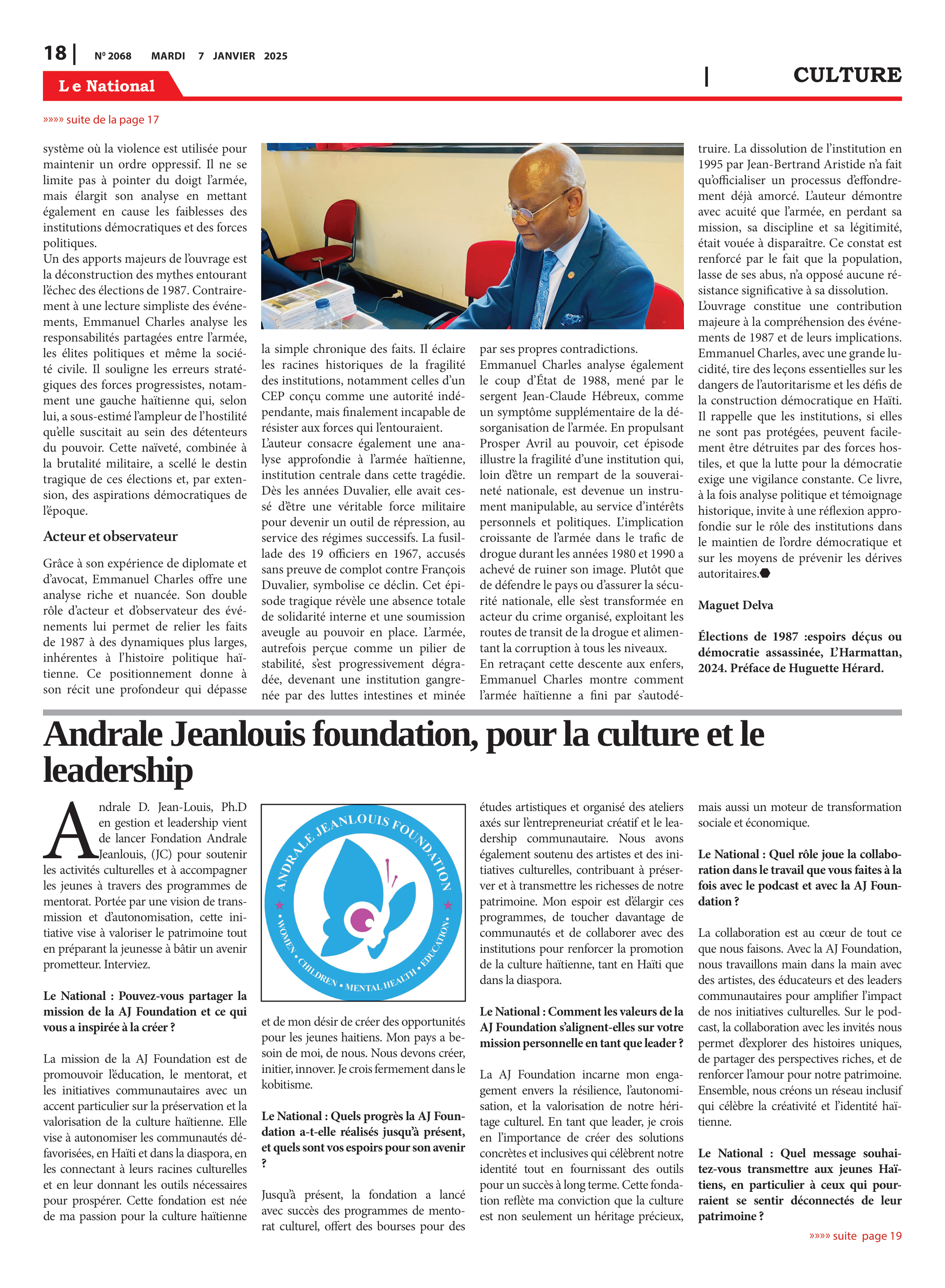 Page 18 de l'édition 2068