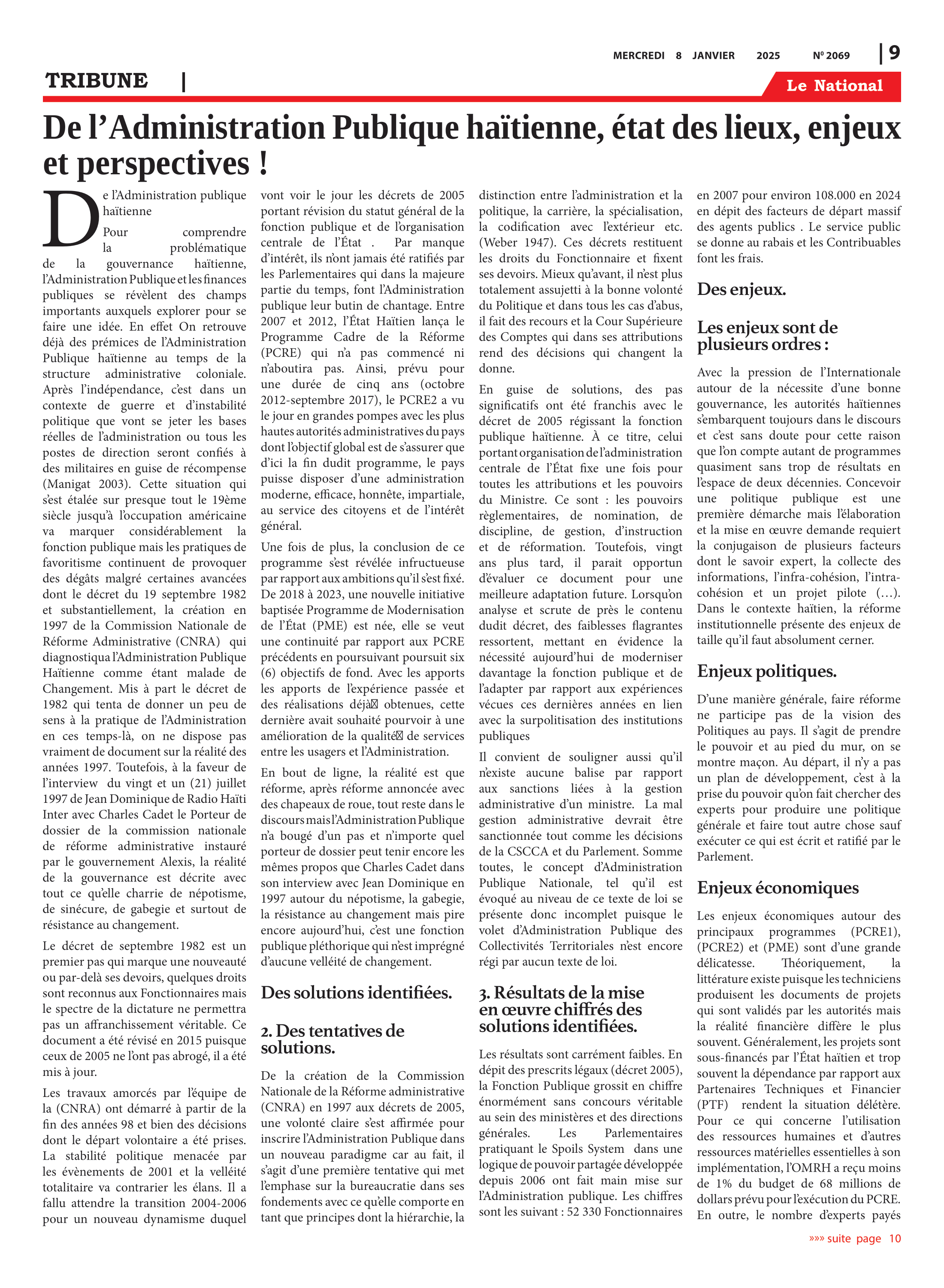 Page 9 de l'édition 2069