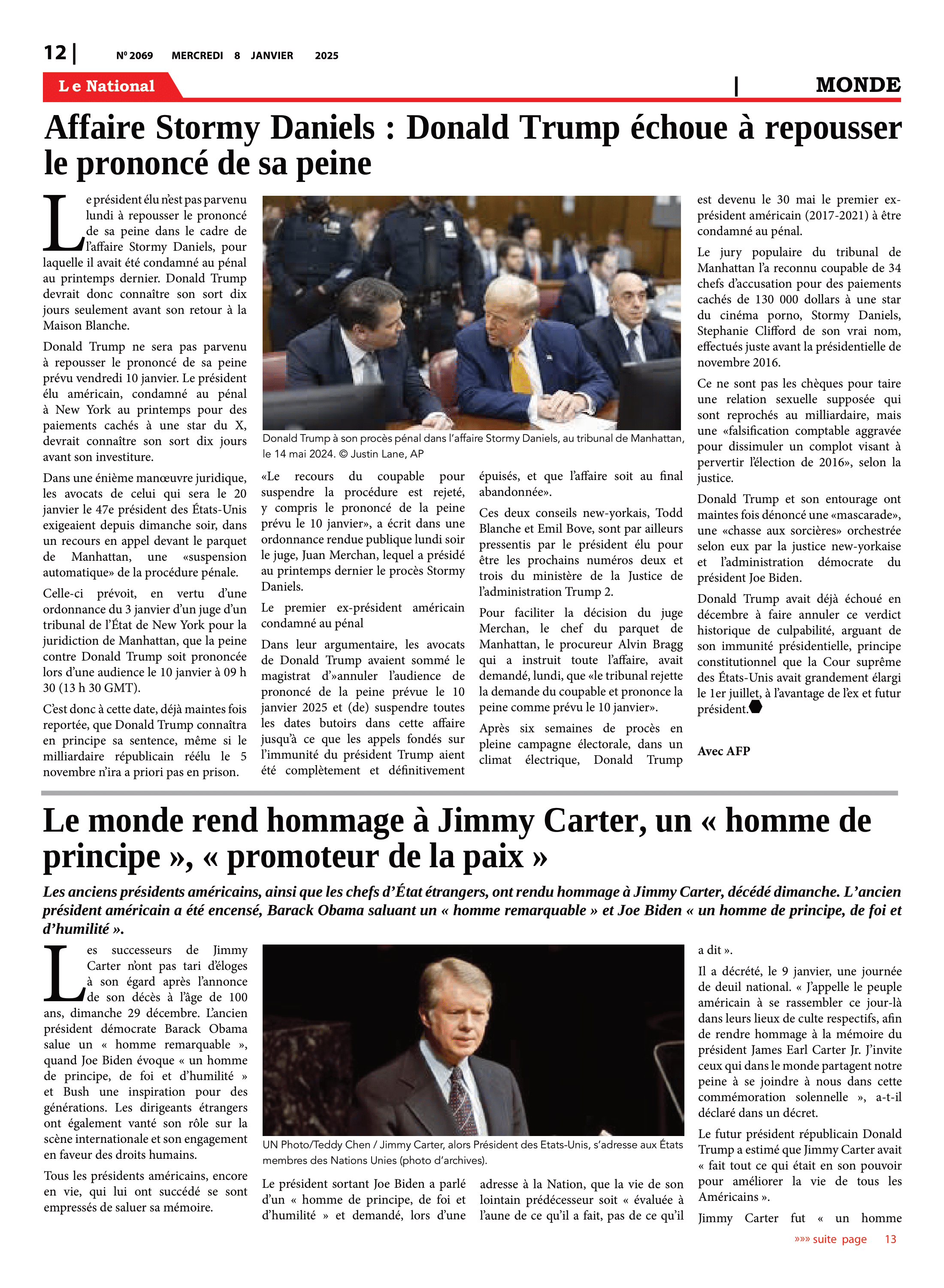 Page 12 de l'édition 2069