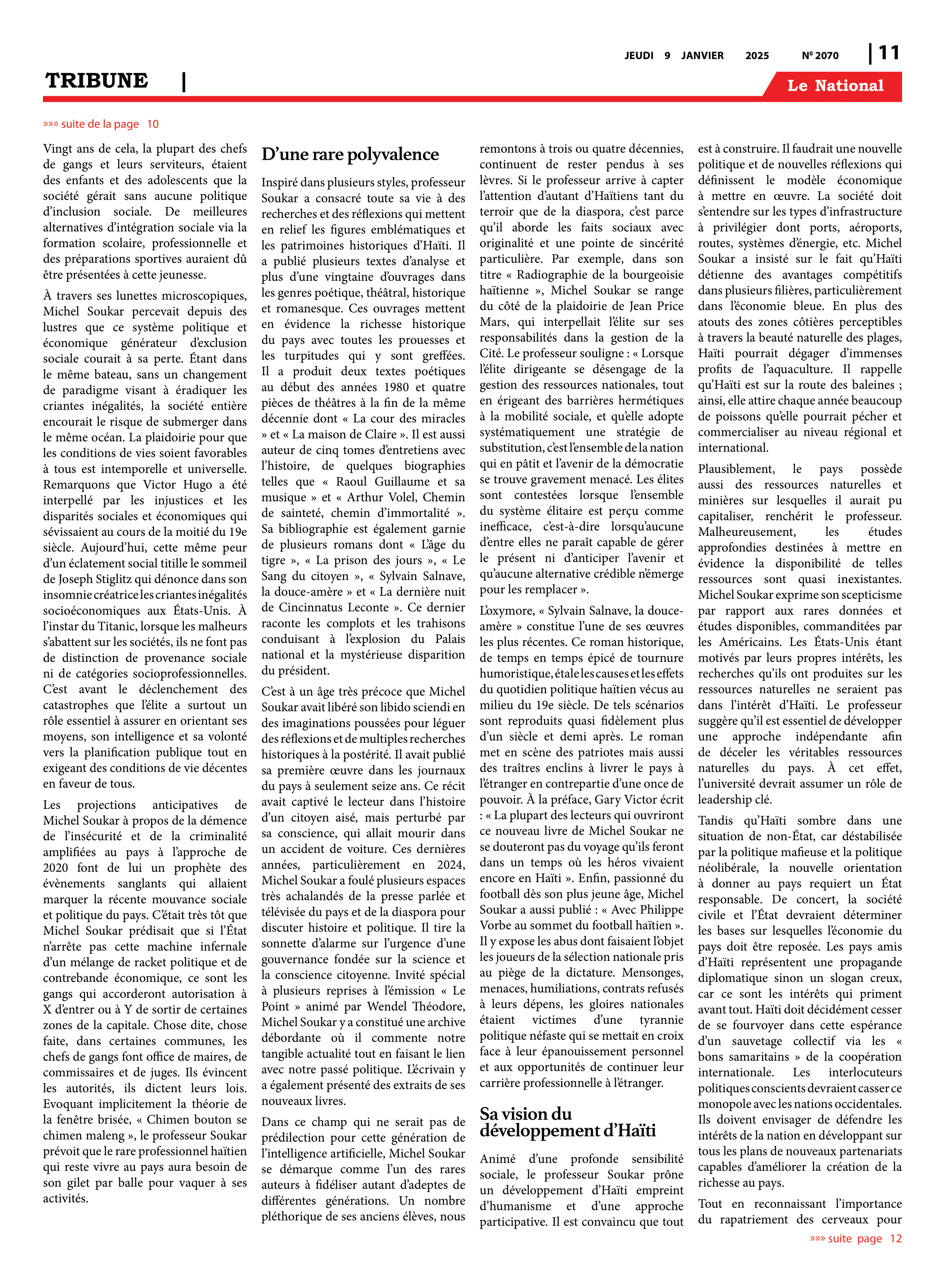 Page 11 de l'édition 2070