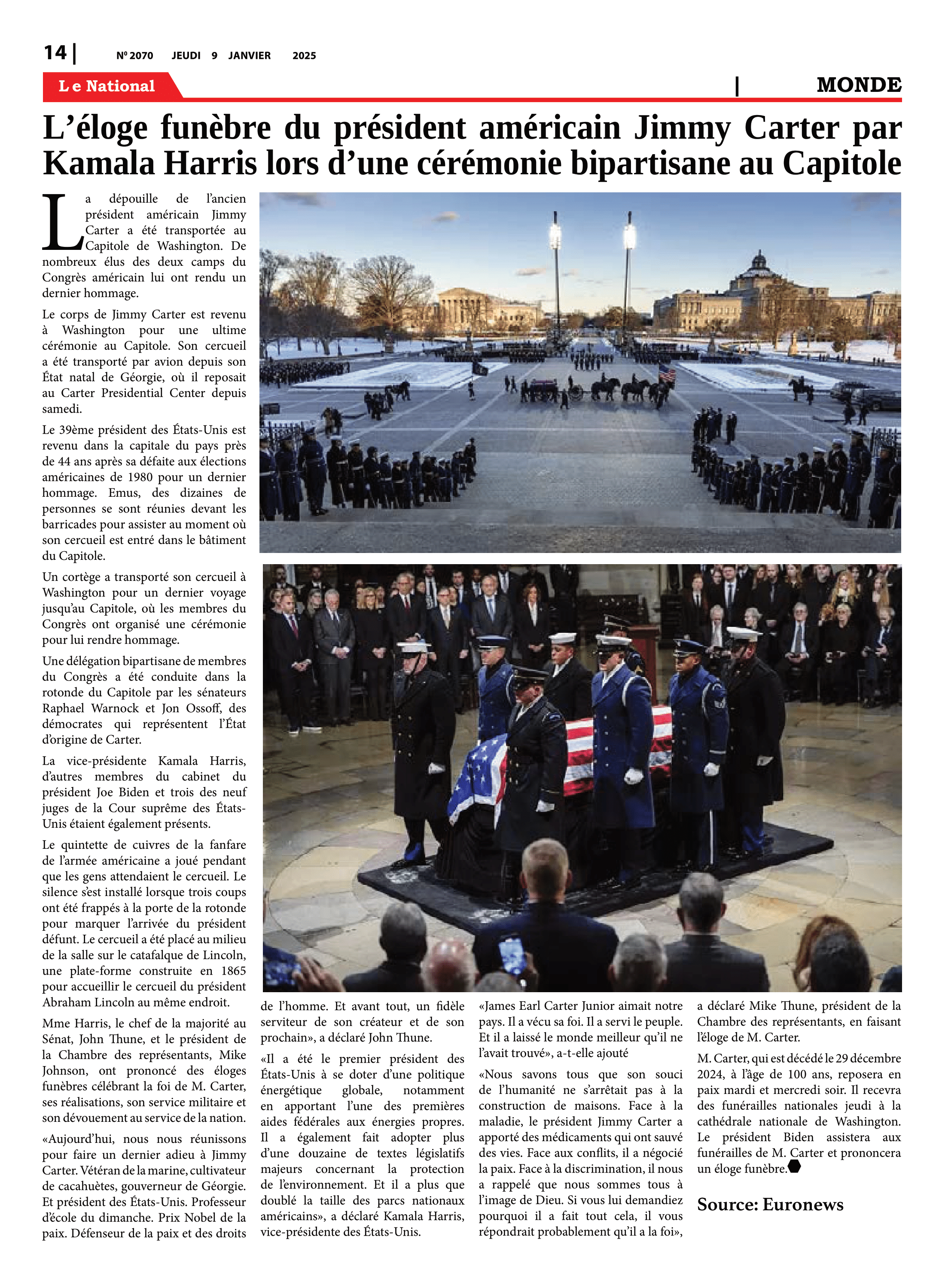 Page 14 de l'édition 2070
