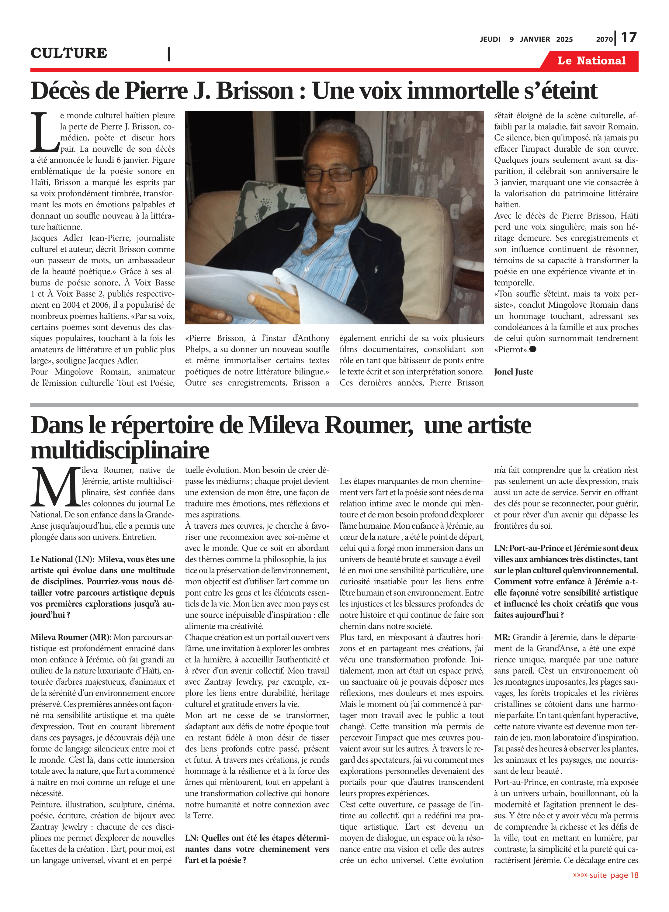 Page 17 de l'édition 2070