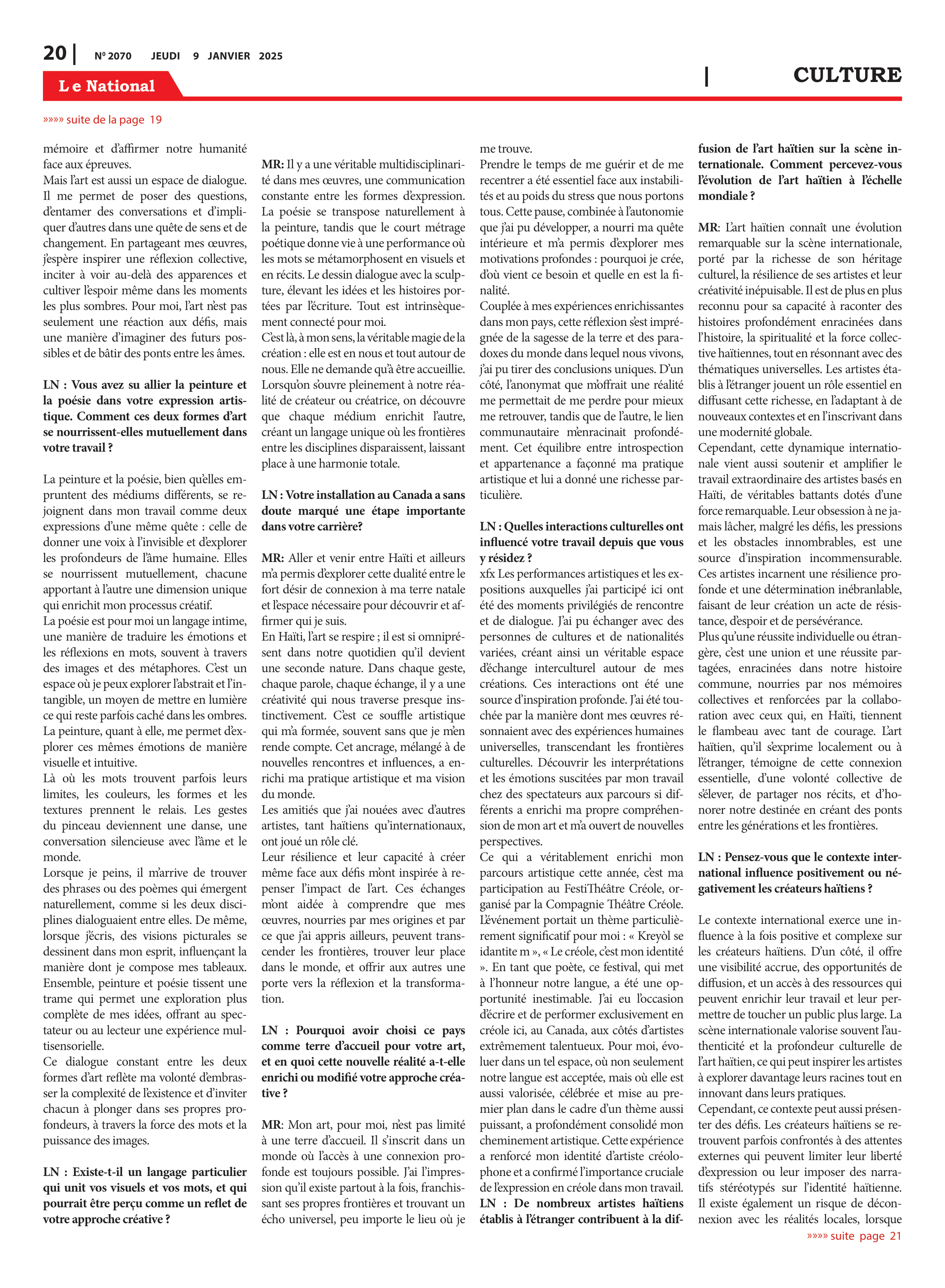 Page 20 de l'édition 2070