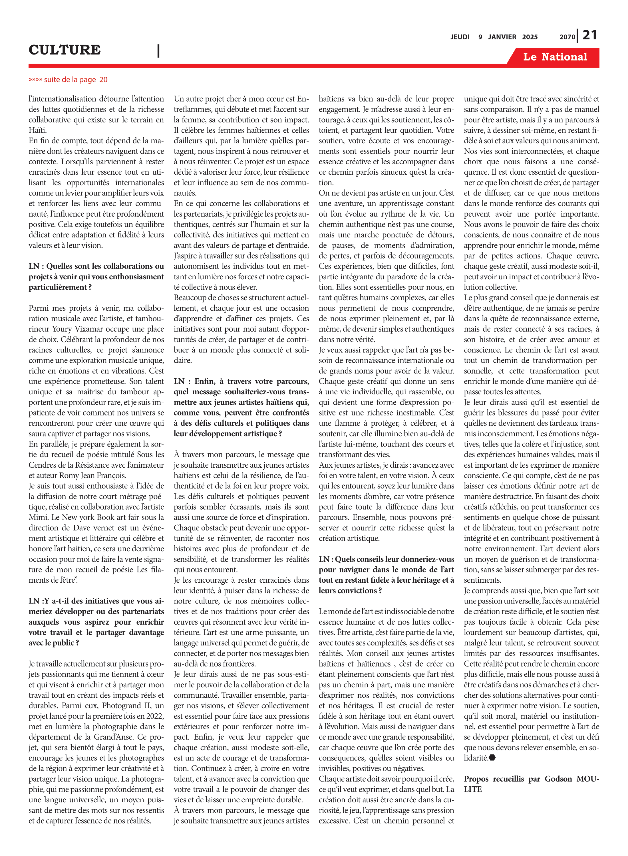 Page 21 de l'édition 2070