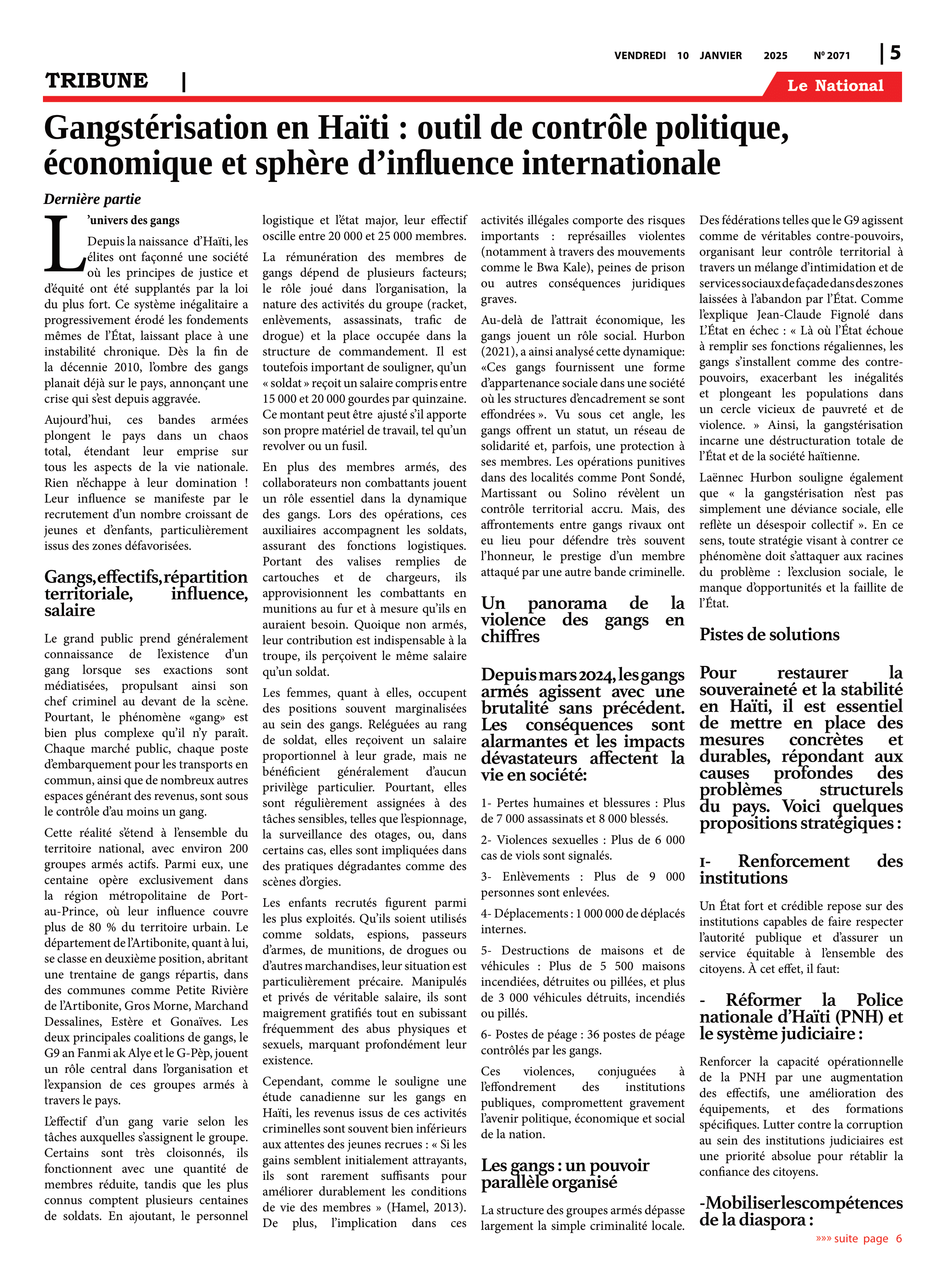 Page 5 de l'édition 2071