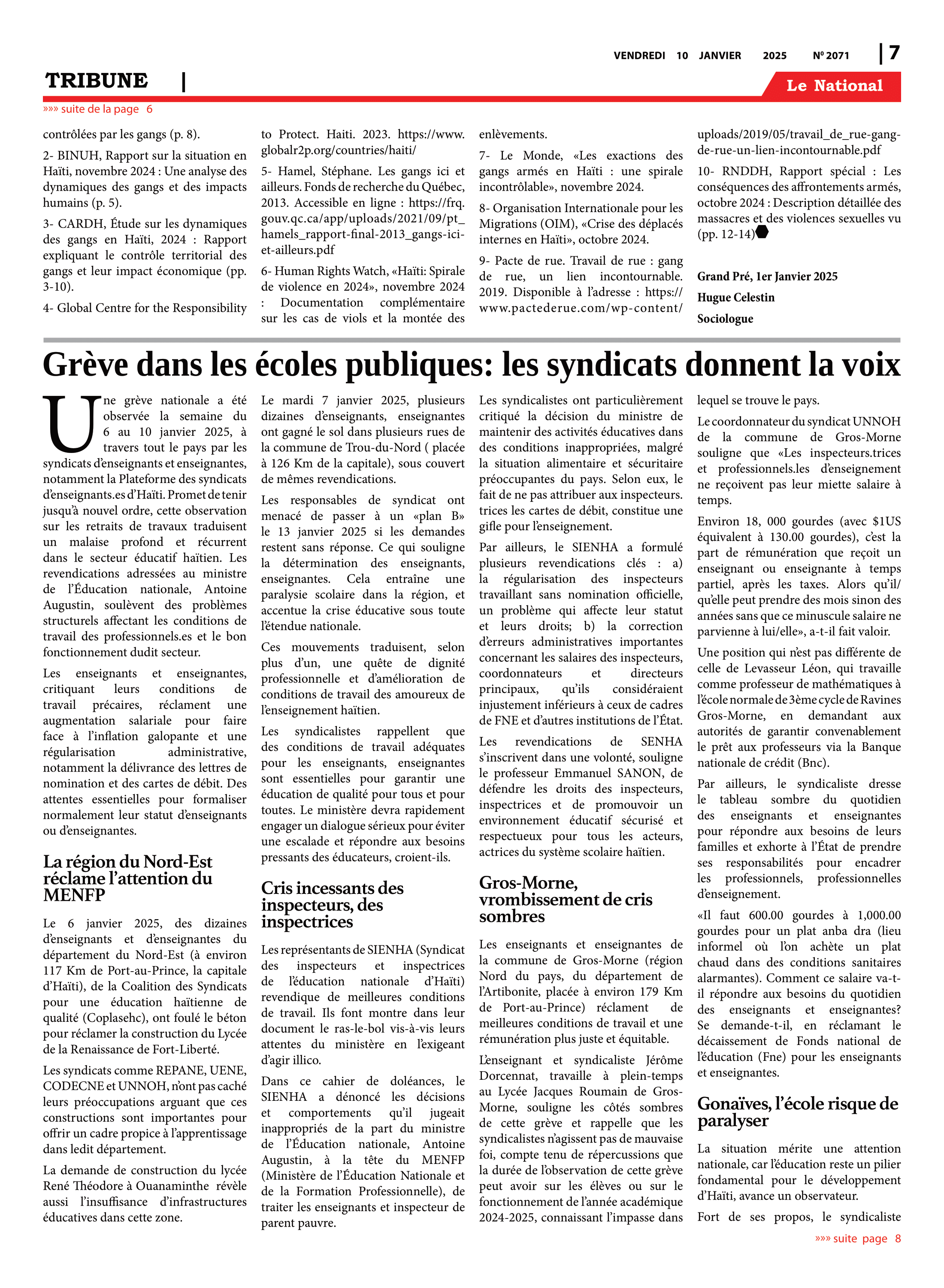 Page 7 de l'édition 2071