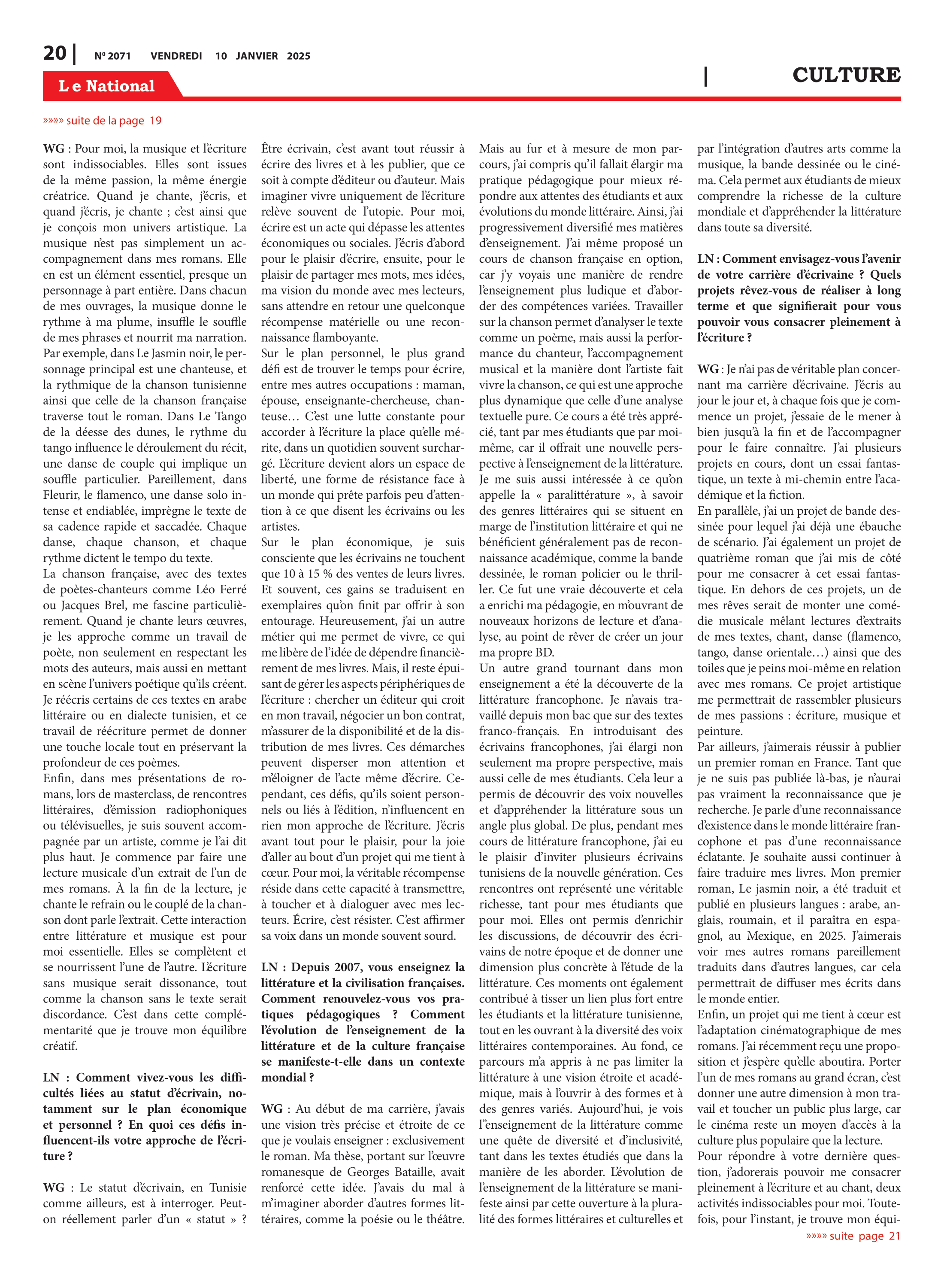 Page 20 de l'édition 2071