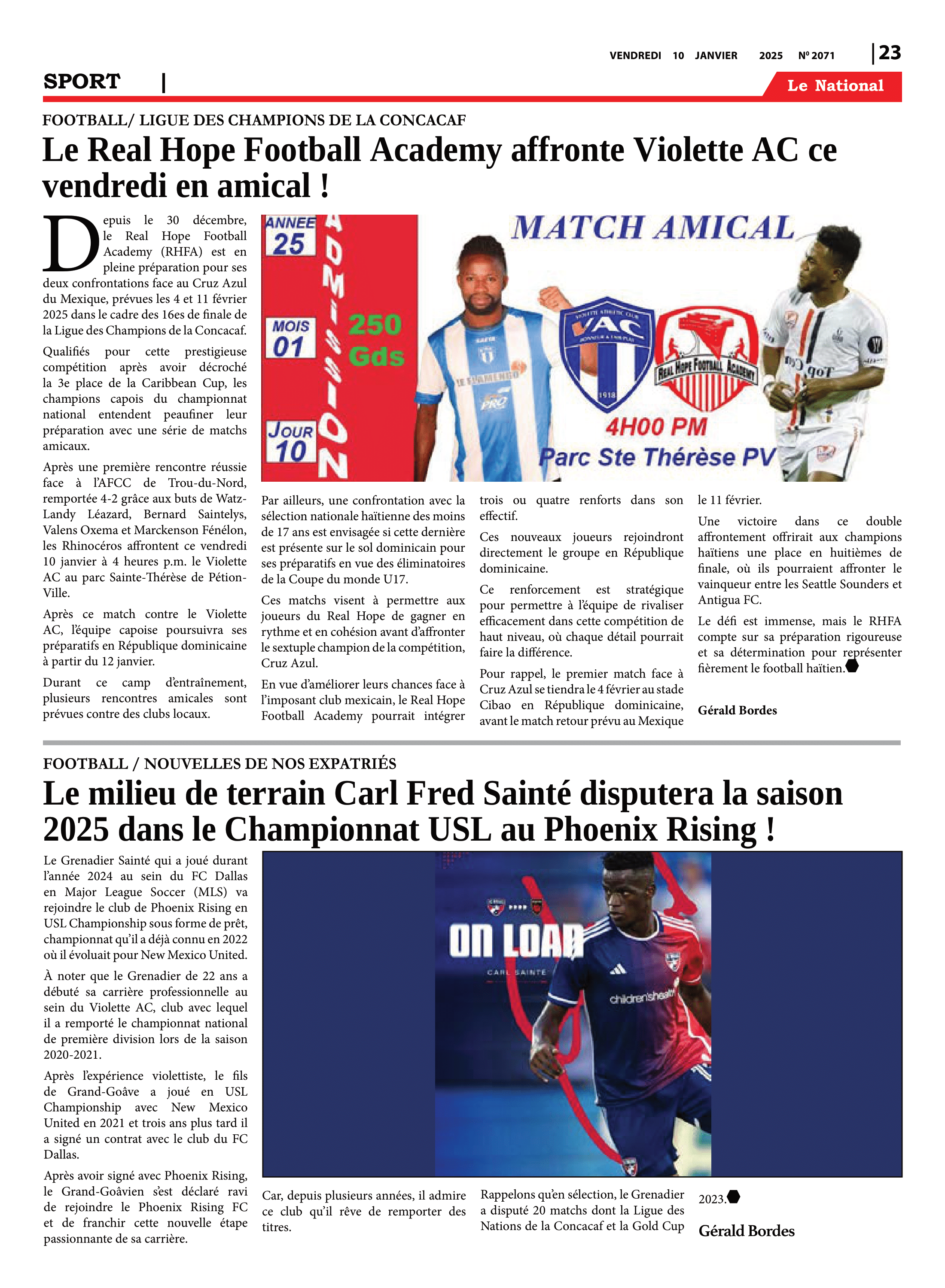 Page 23 de l'édition 2071