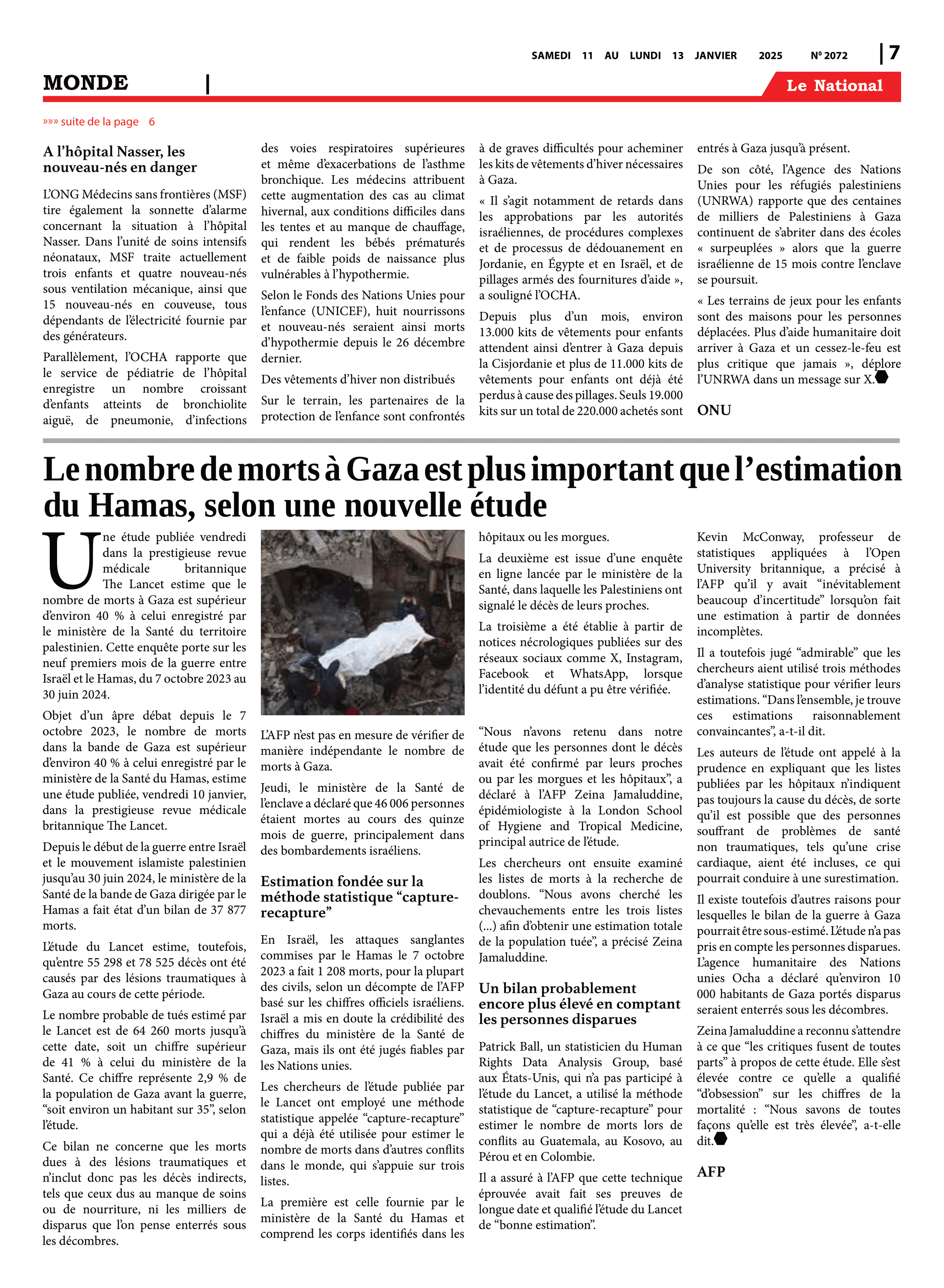 Page 7 de l'édition 2072