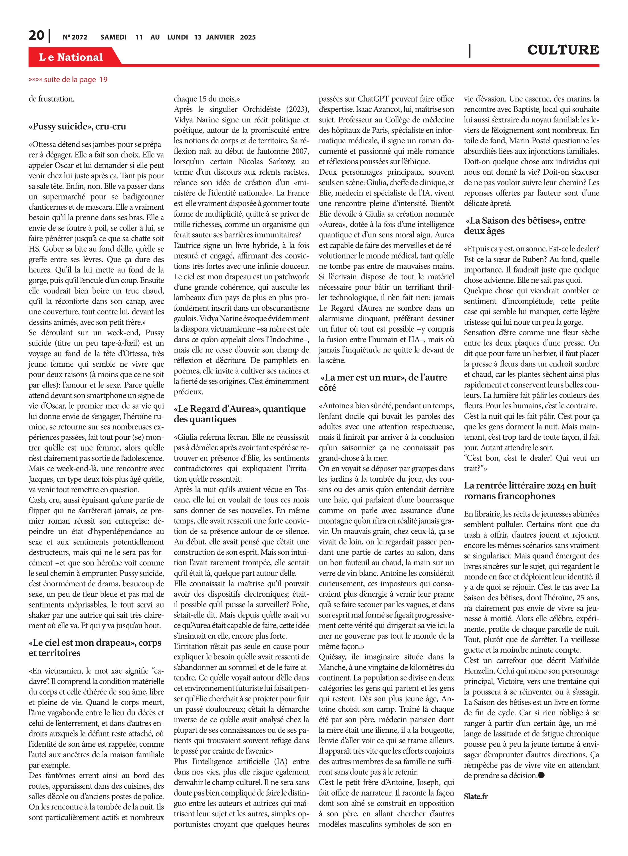 Page 20 de l'édition 2072