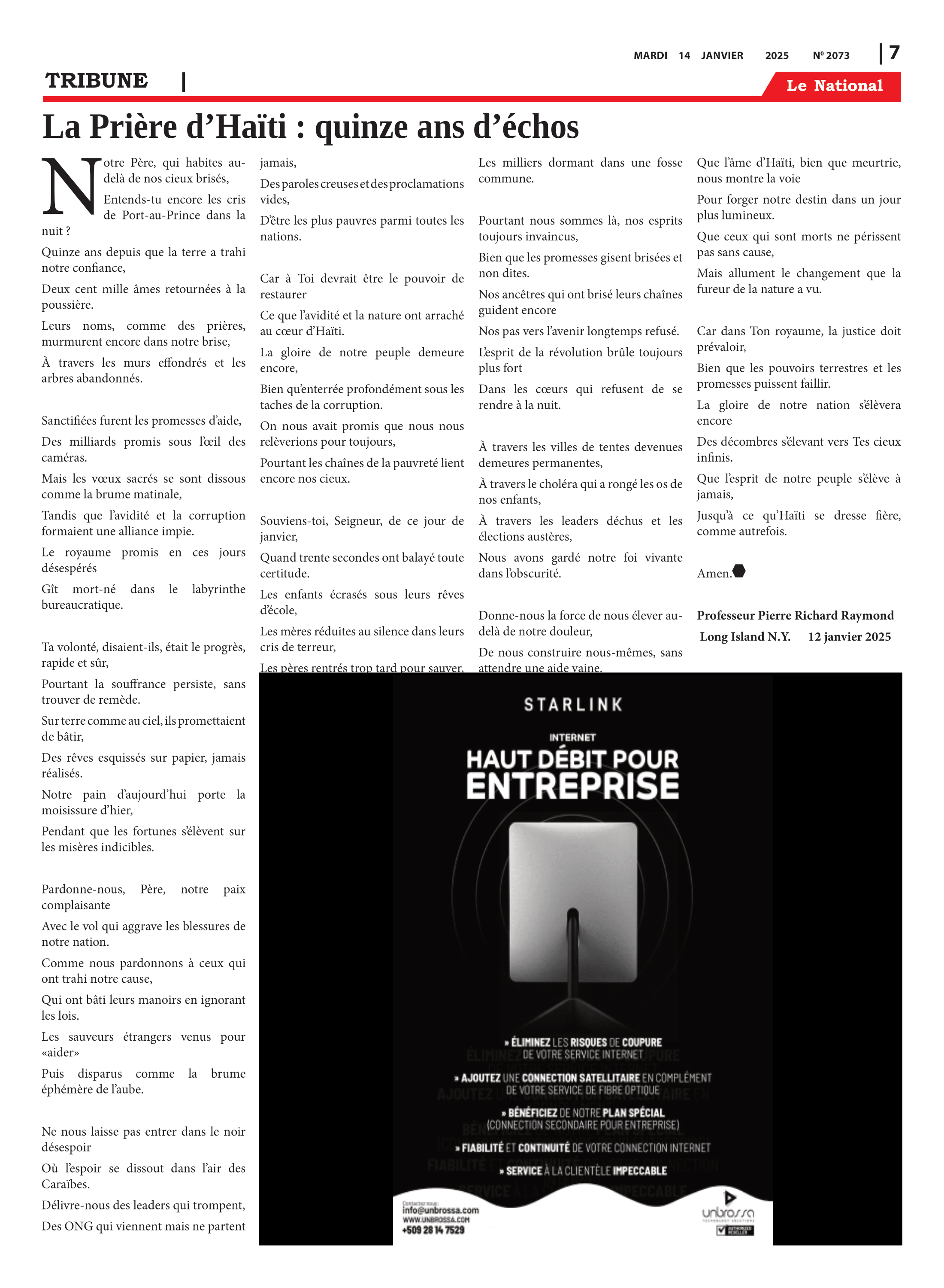 Page 7 de l'édition 2073
