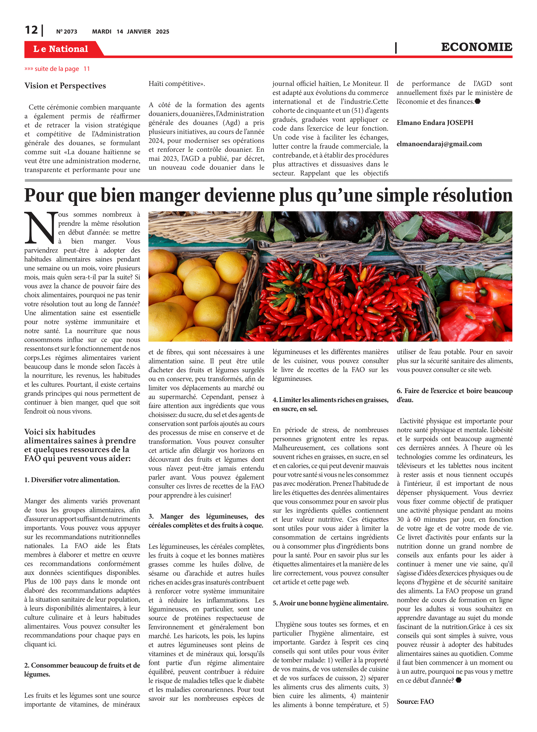 Page 12 de l'édition 2073