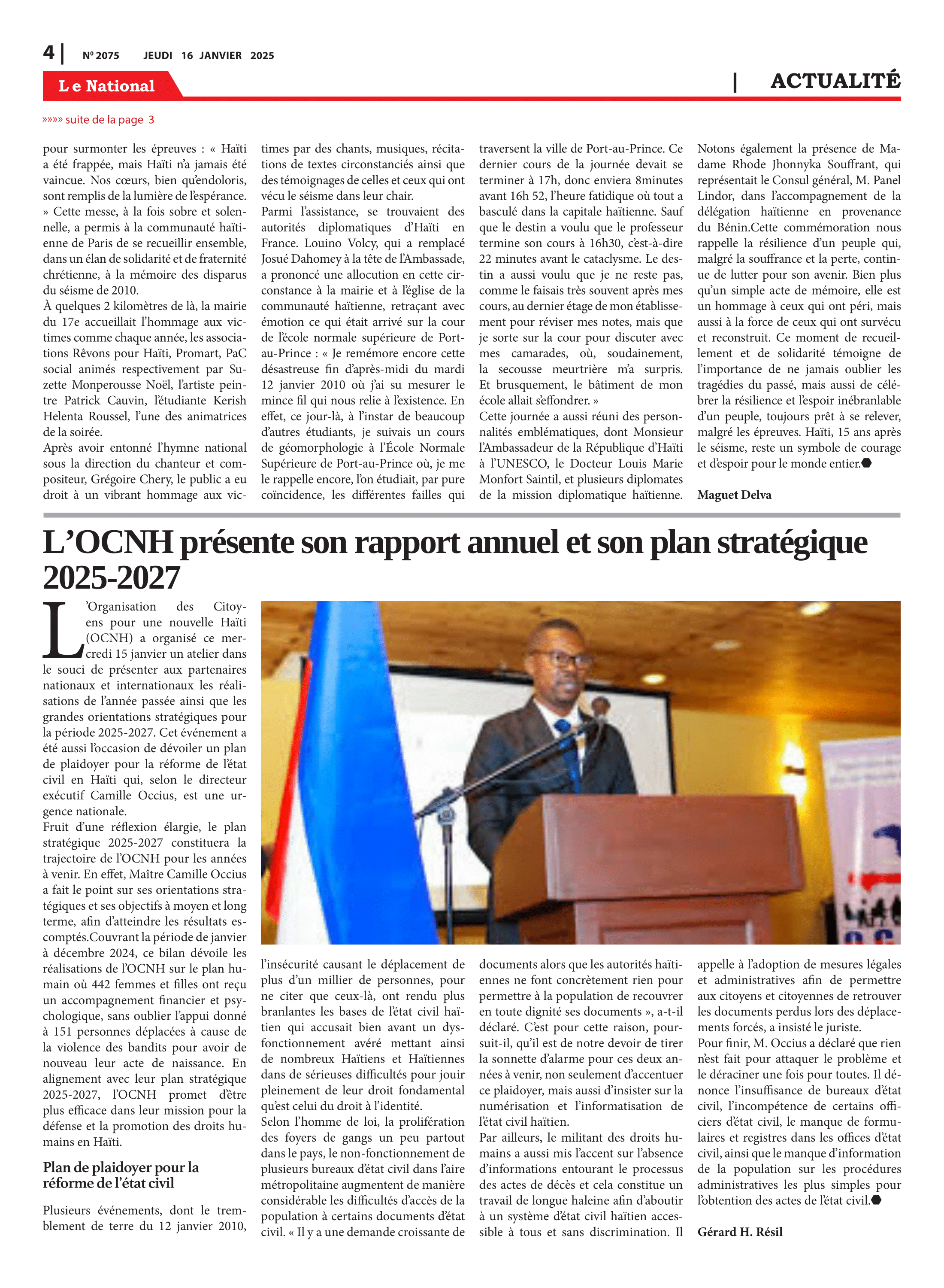 Page 4 de l'édition 2075