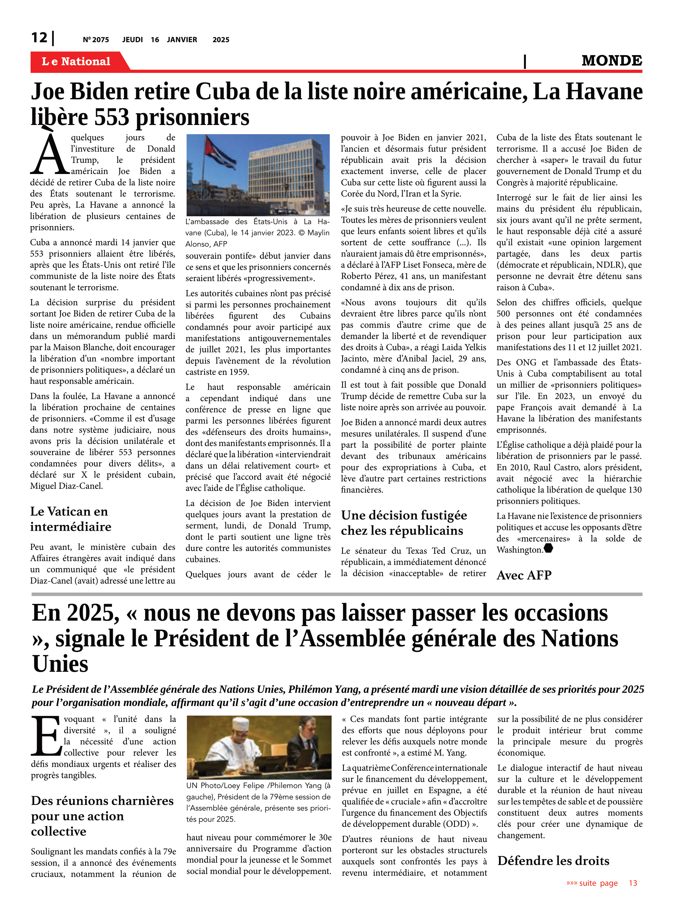 Page 12 de l'édition 2075
