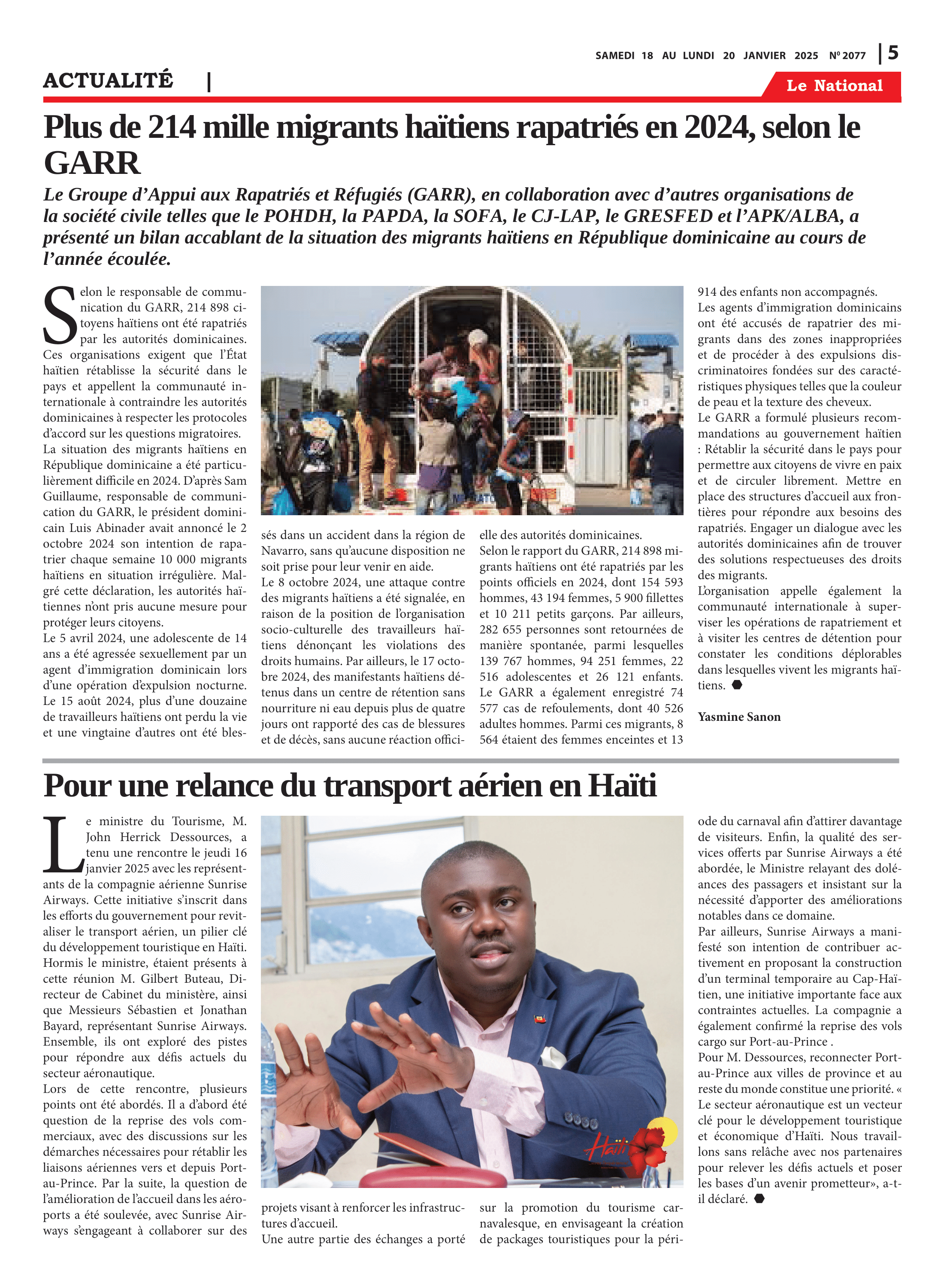 Page 5 de l'édition 2077