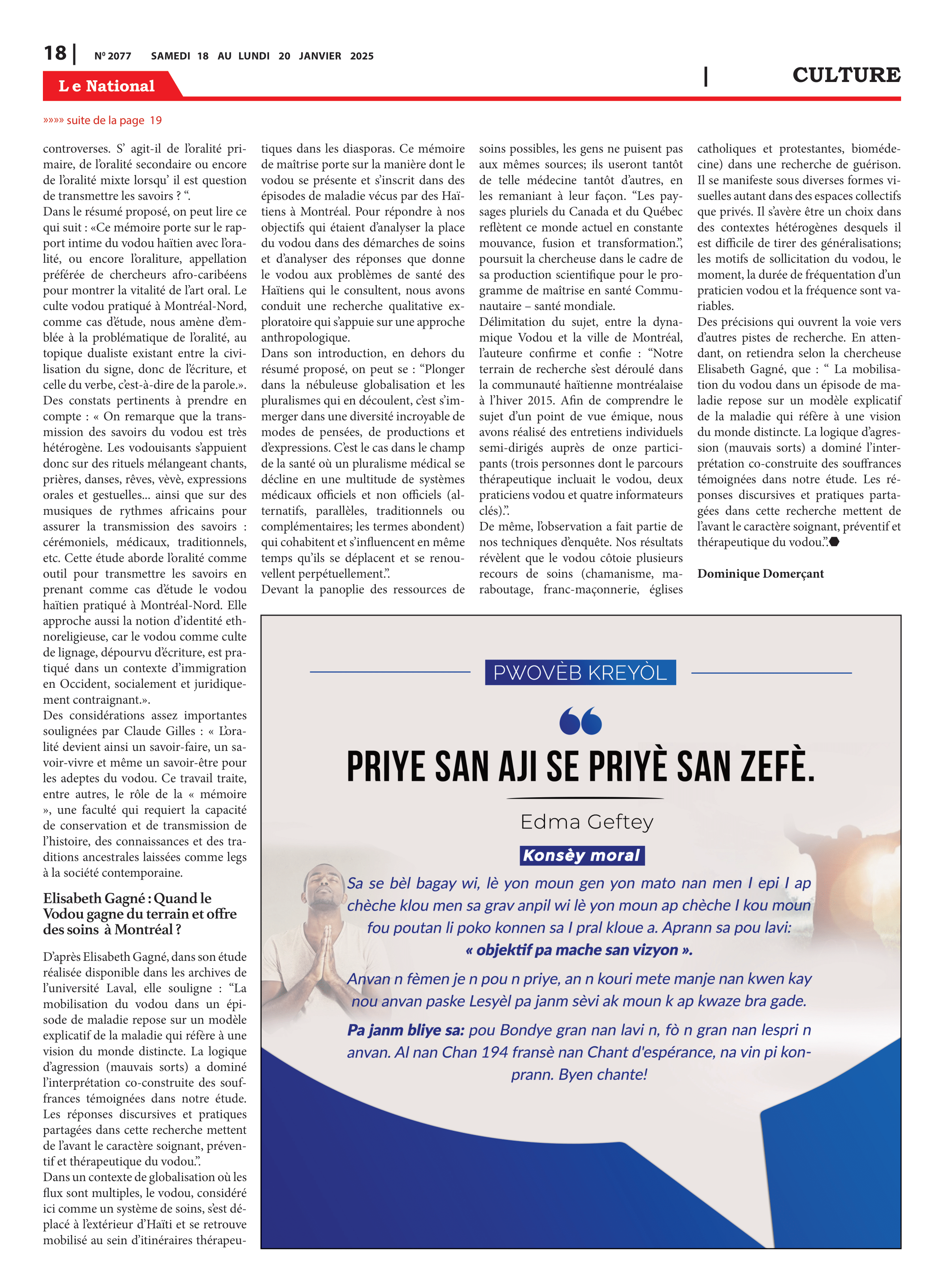 Page 18 de l'édition 2077