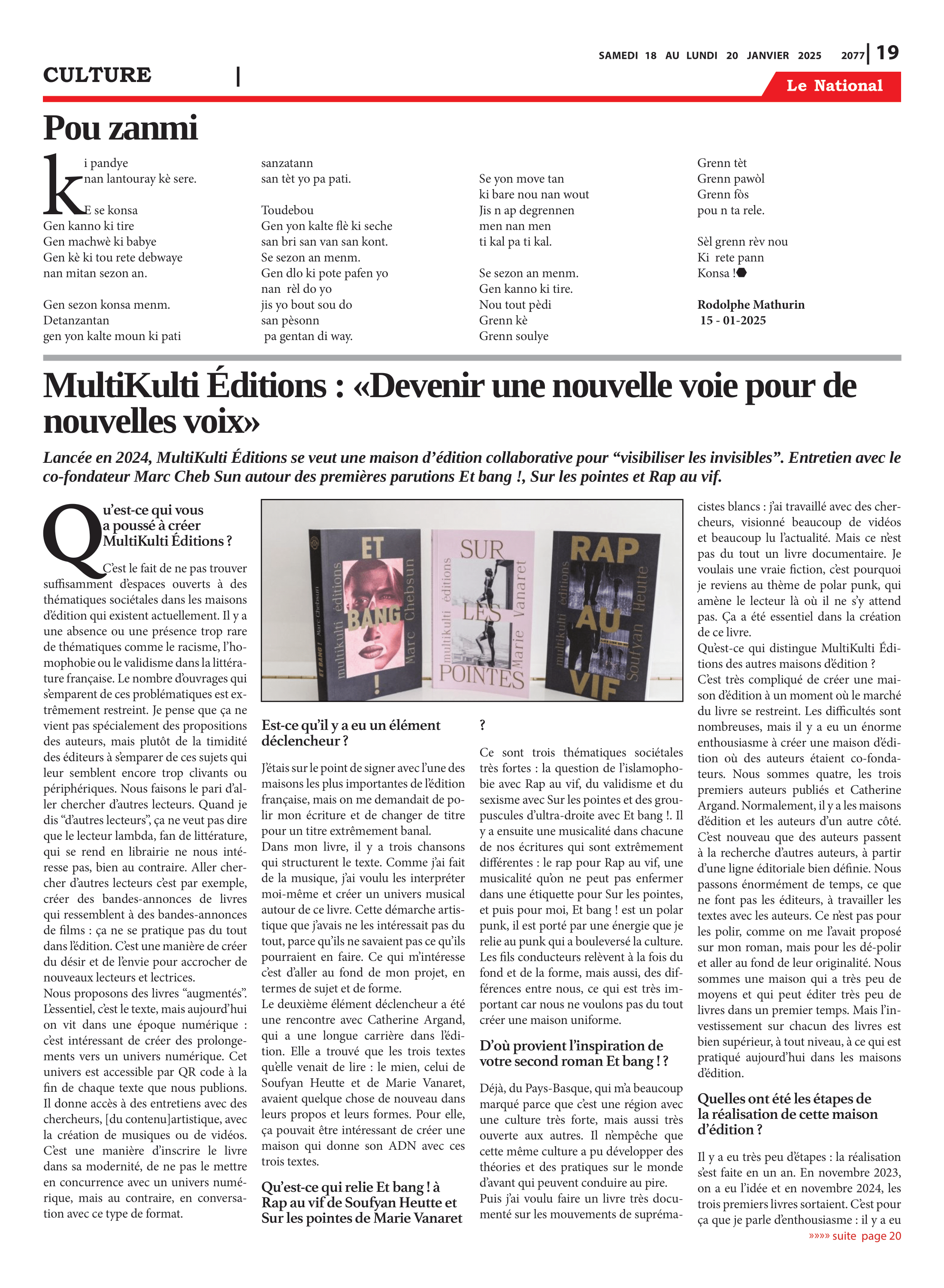 Page 19 de l'édition 2077