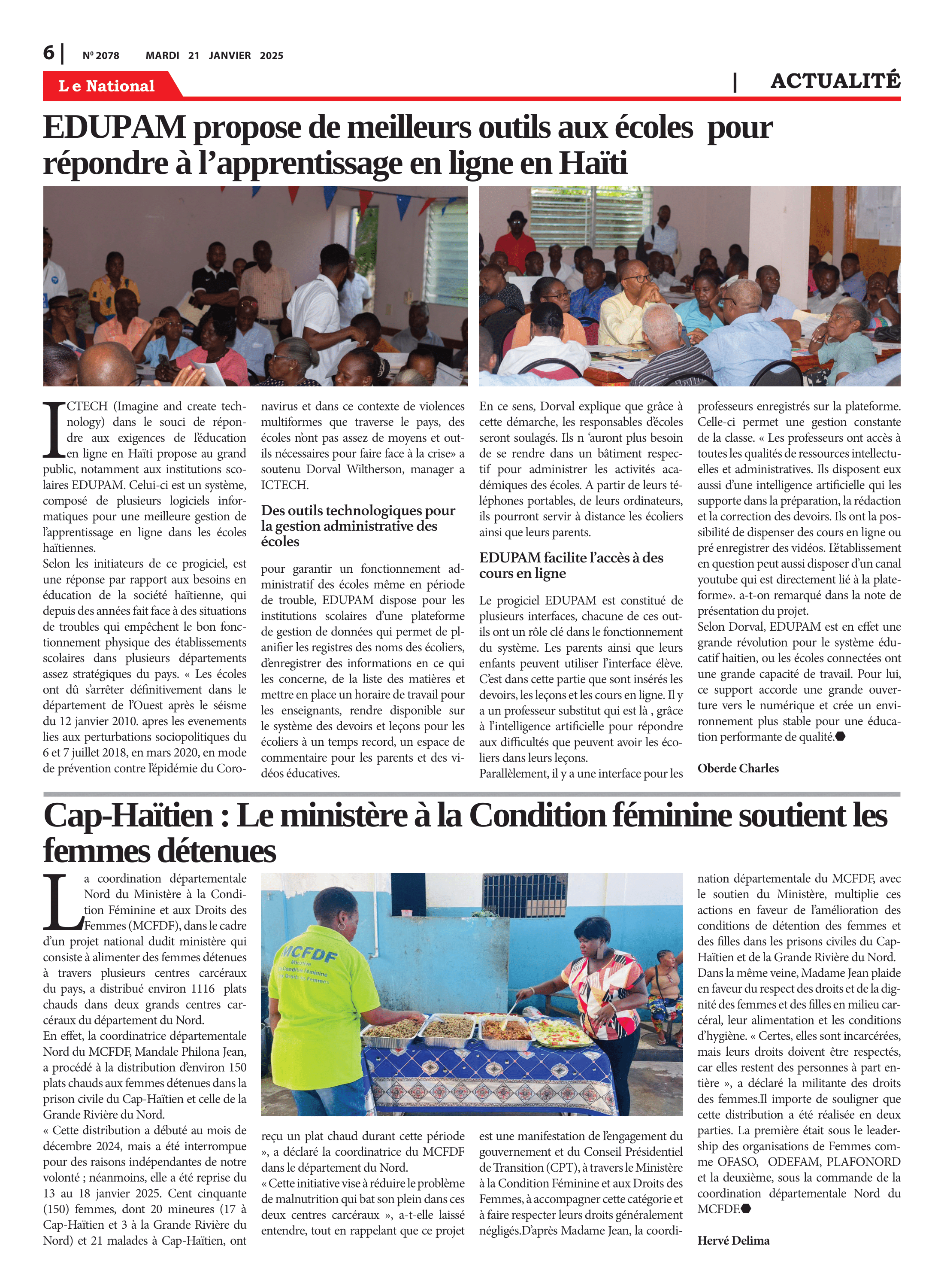 Page 6 de l'édition 2078
