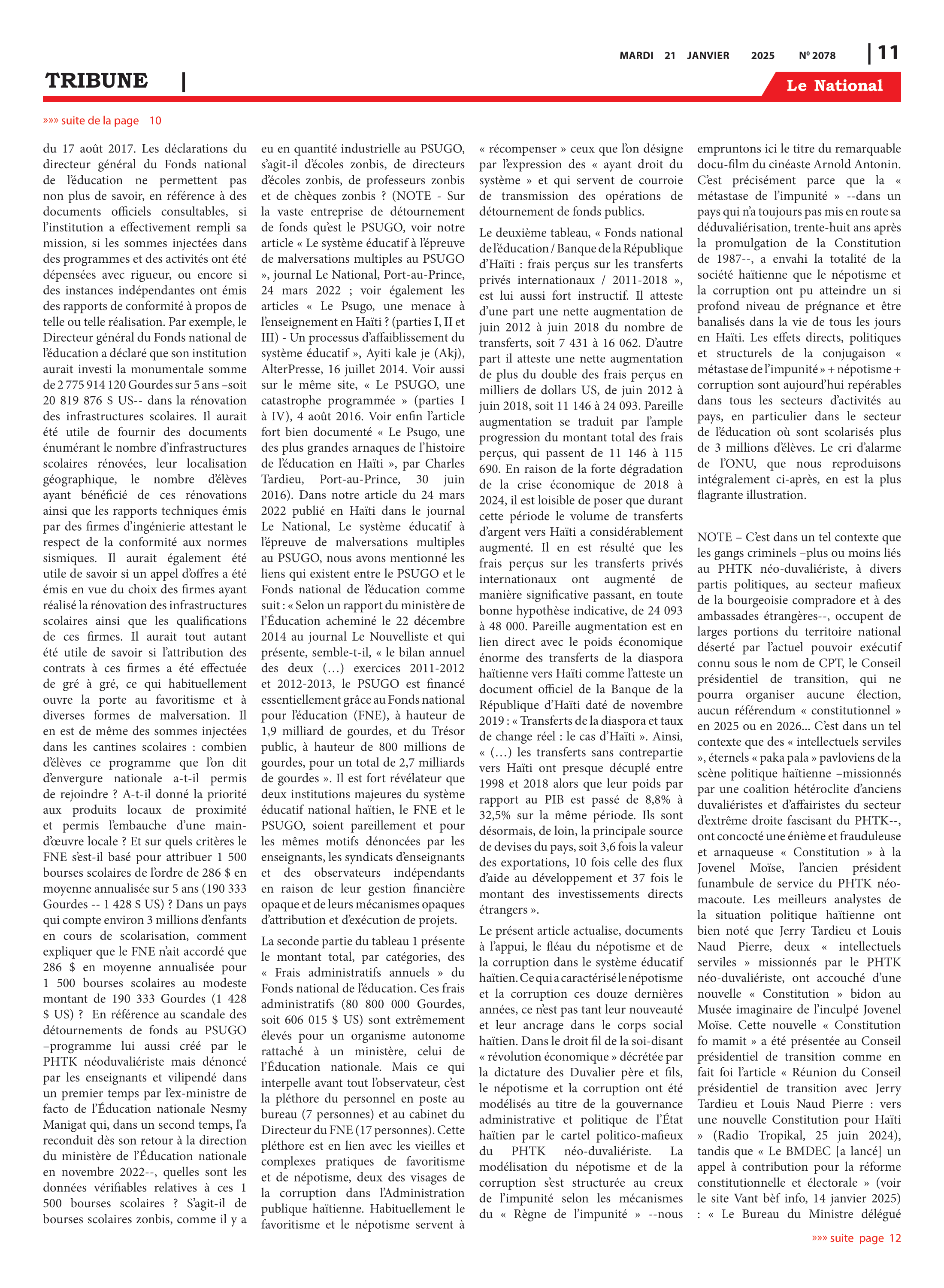 Page 11 de l'édition 2078