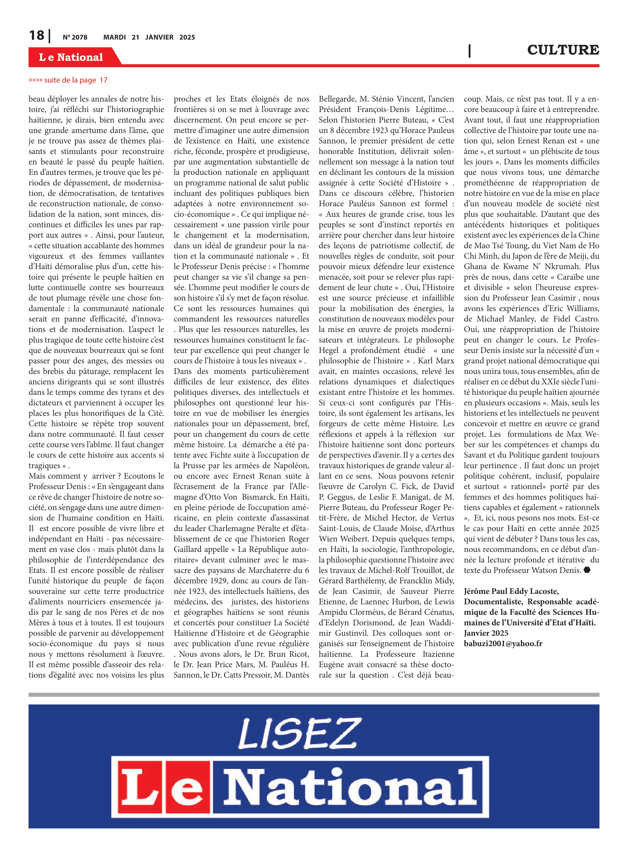 Page 18 de l'édition 2078