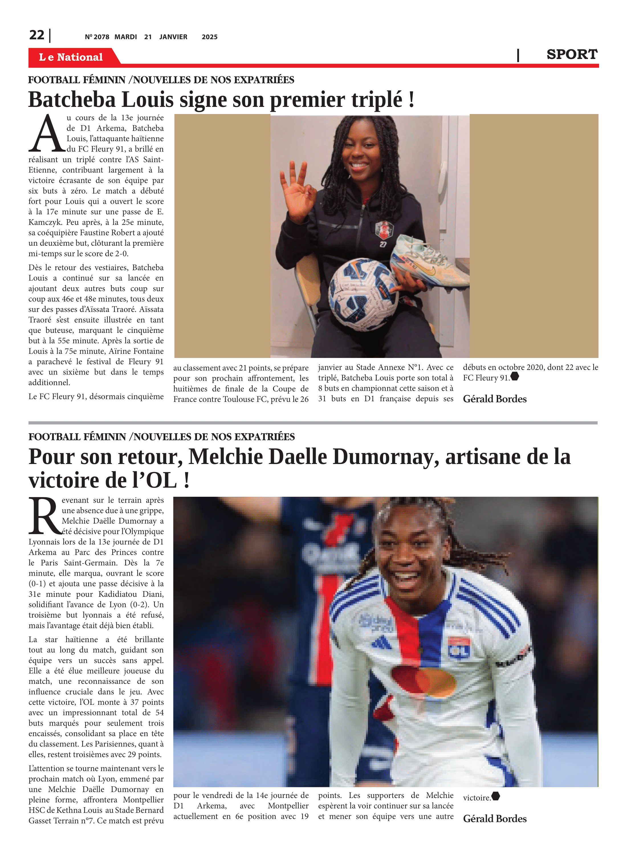 Page 22 de l'édition 2078