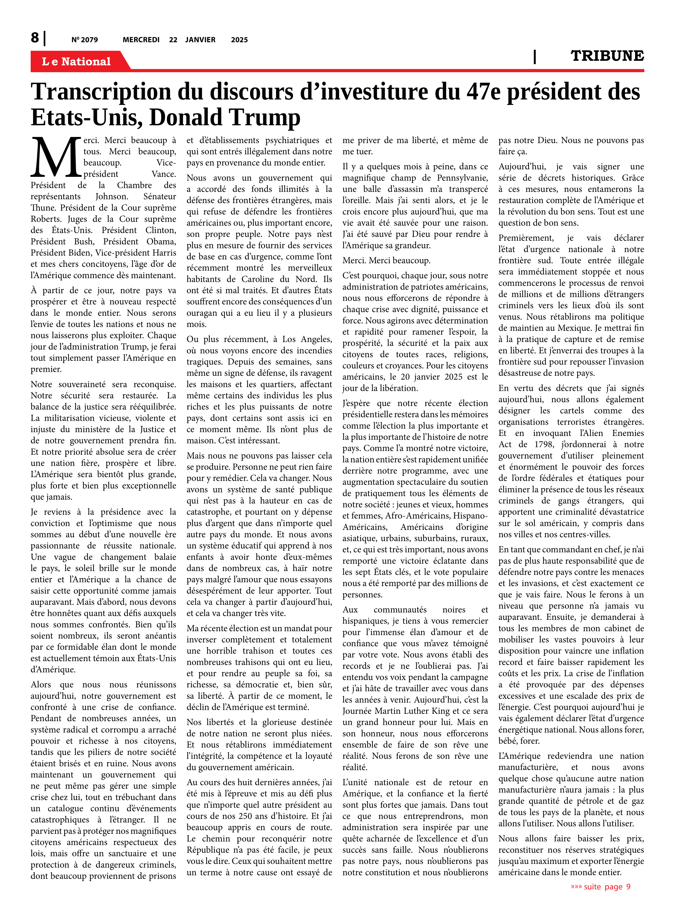 Page 8 de l'édition 2079