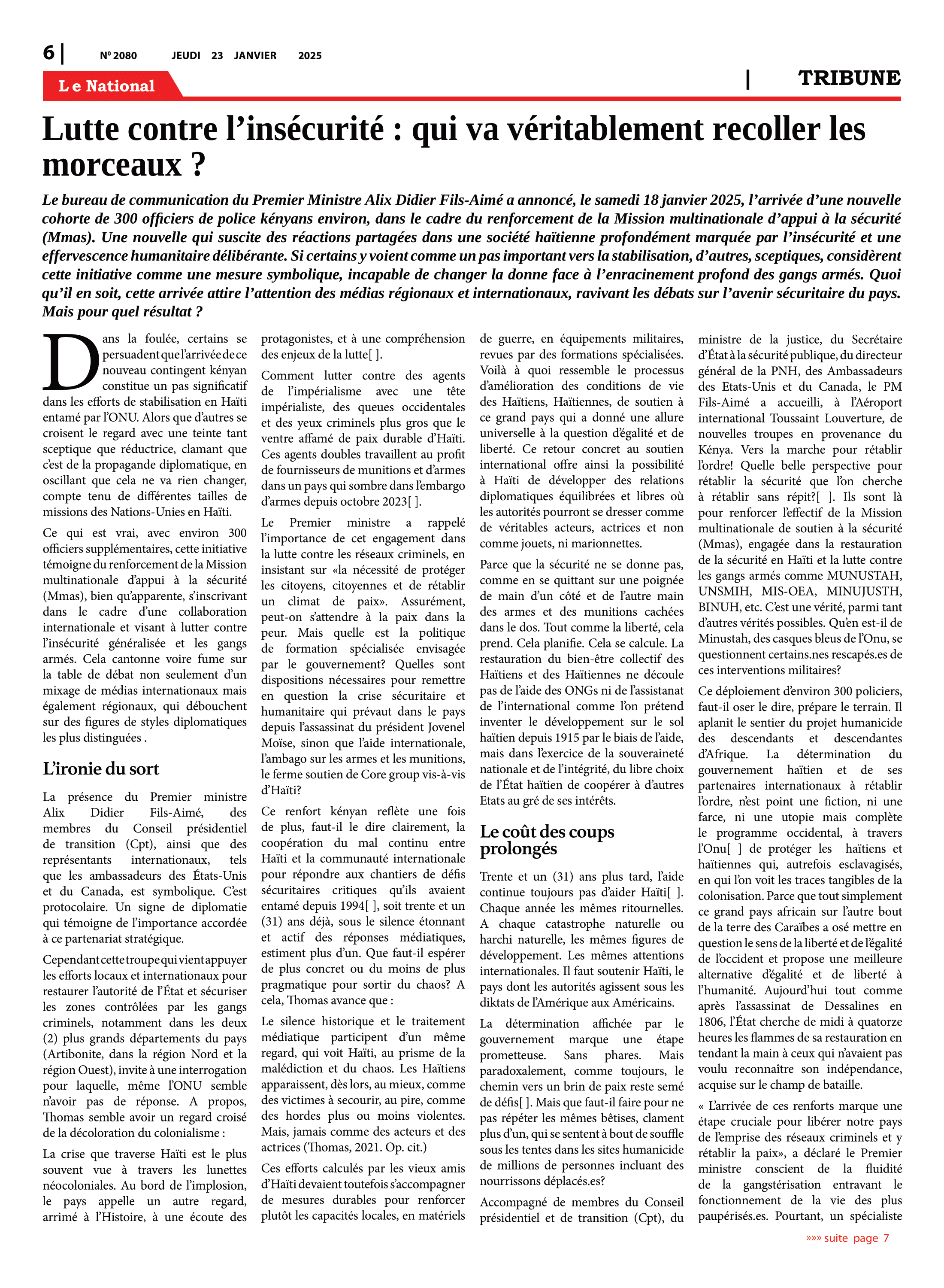 Page 6 de l'édition 2080
