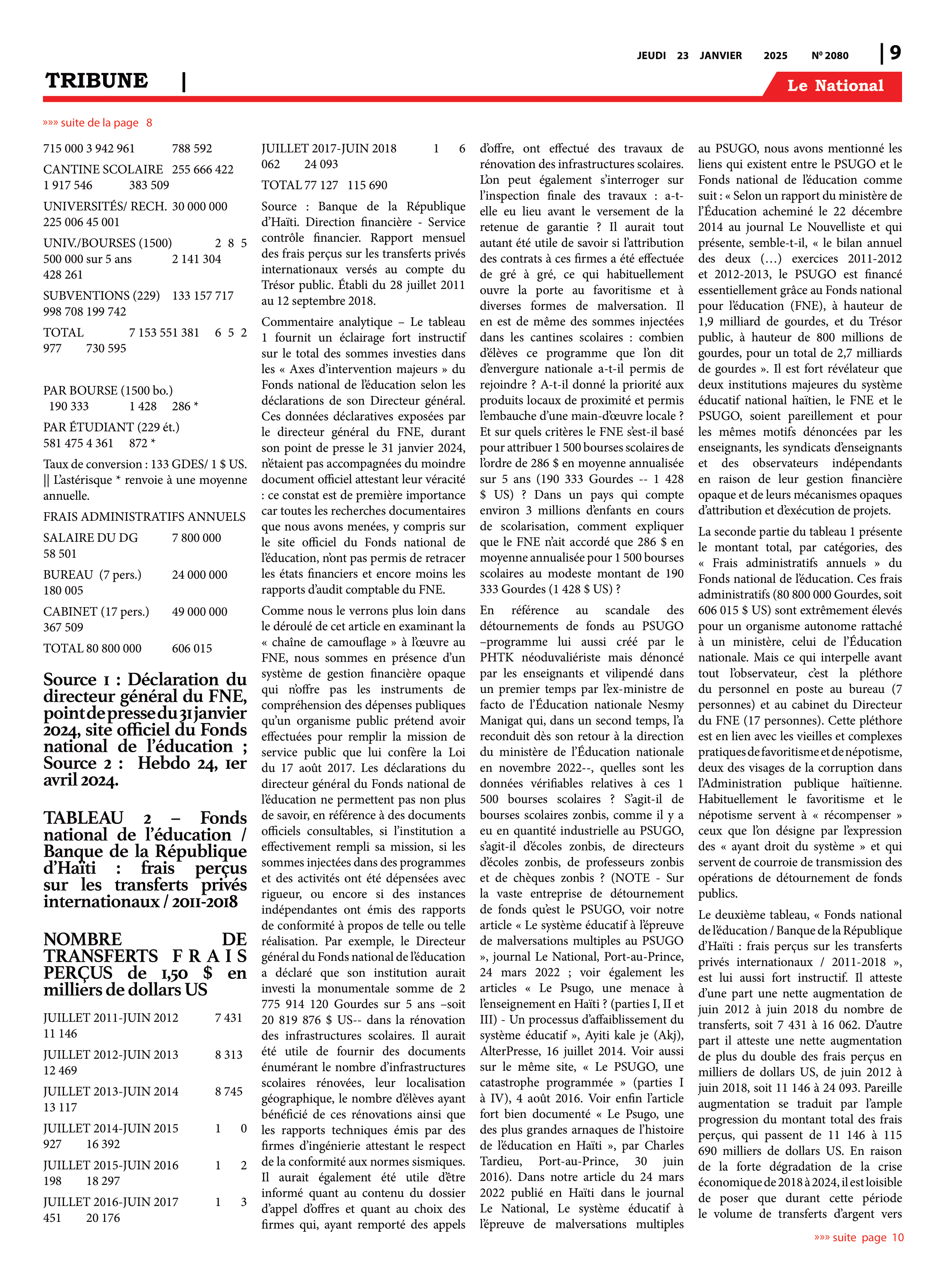 Page 9 de l'édition 2080