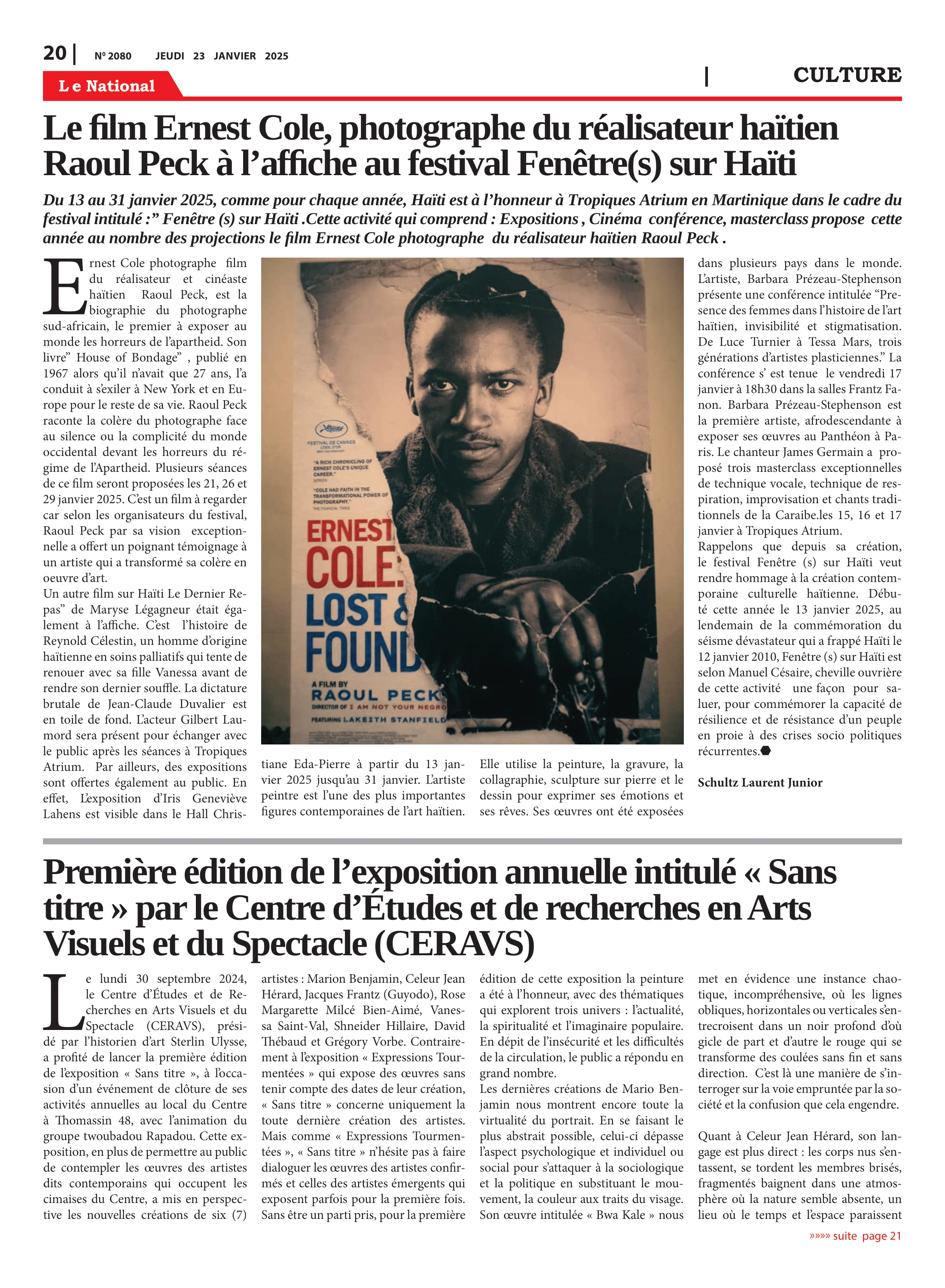 Page 20 de l'édition 2080