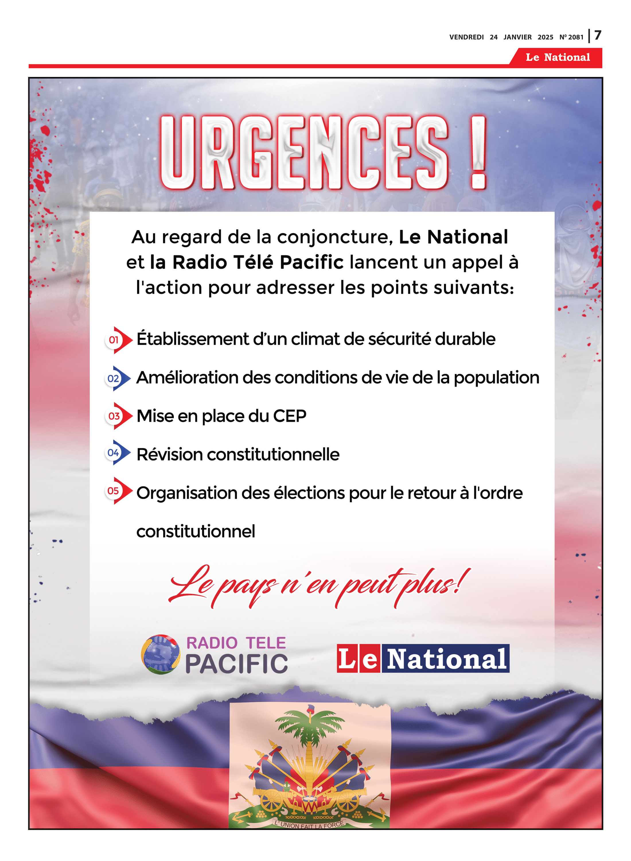 Page 7 de l'édition 2081