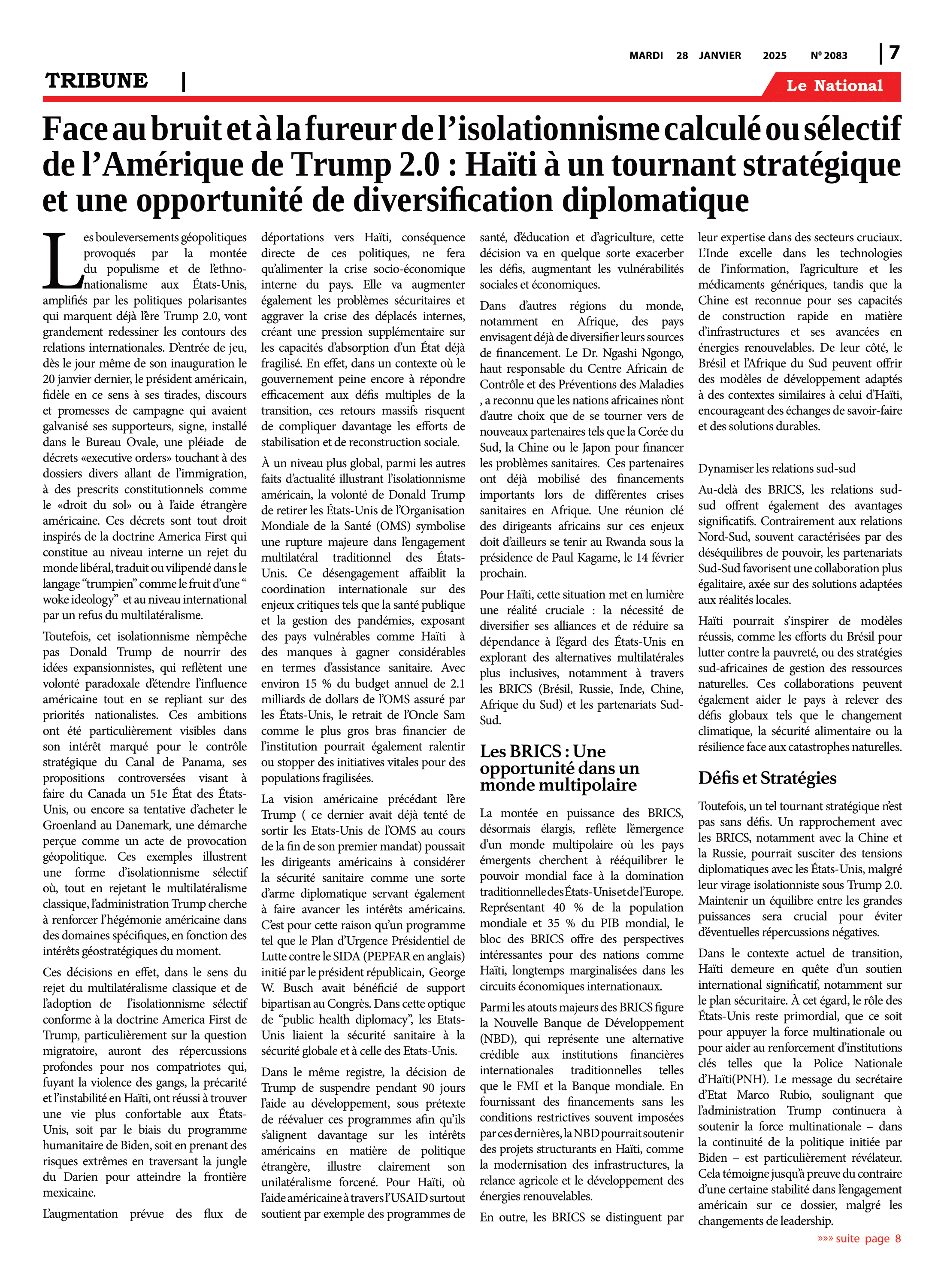Page 7 de l'édition 2083