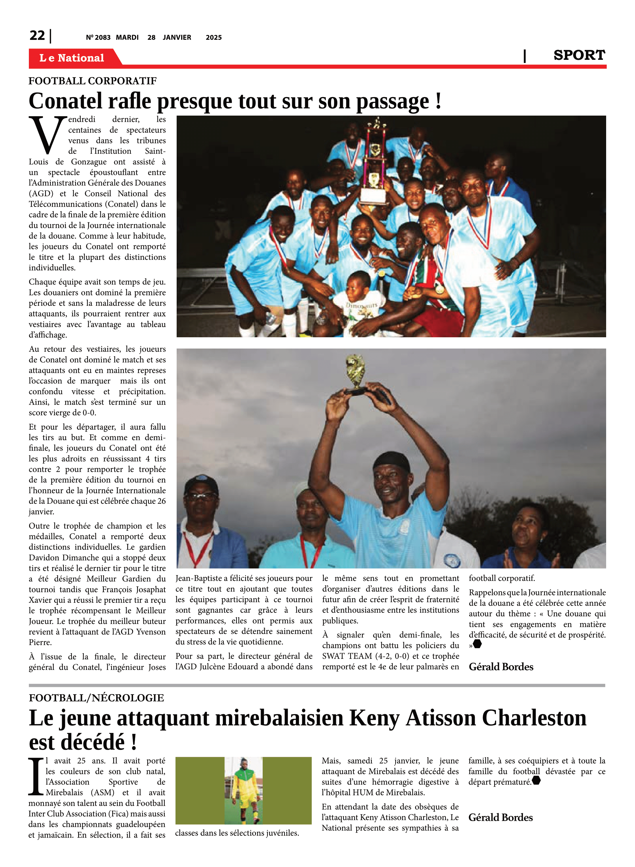 Page 22 de l'édition 2083