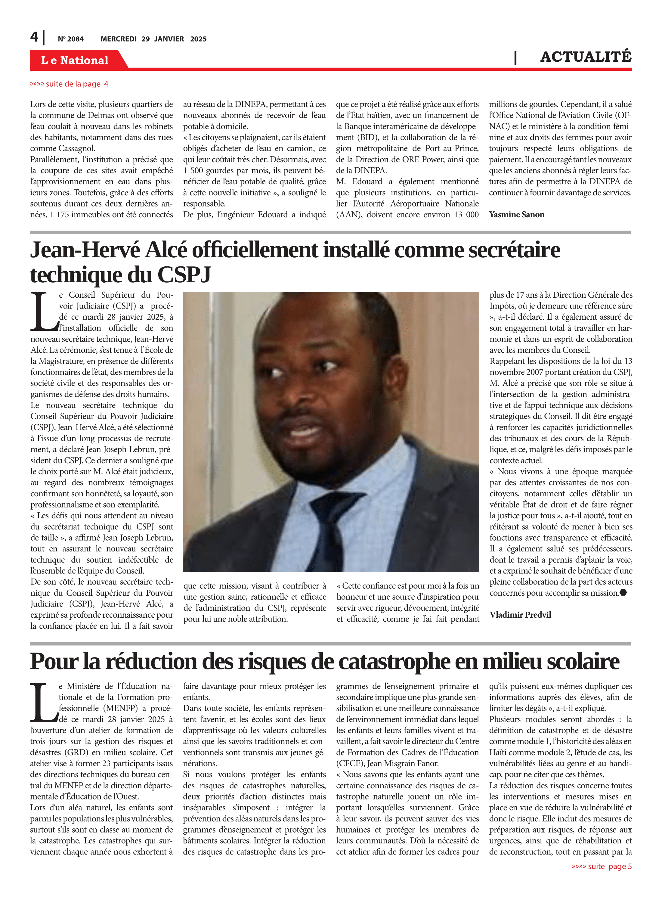 Page 4 de l'édition 2084