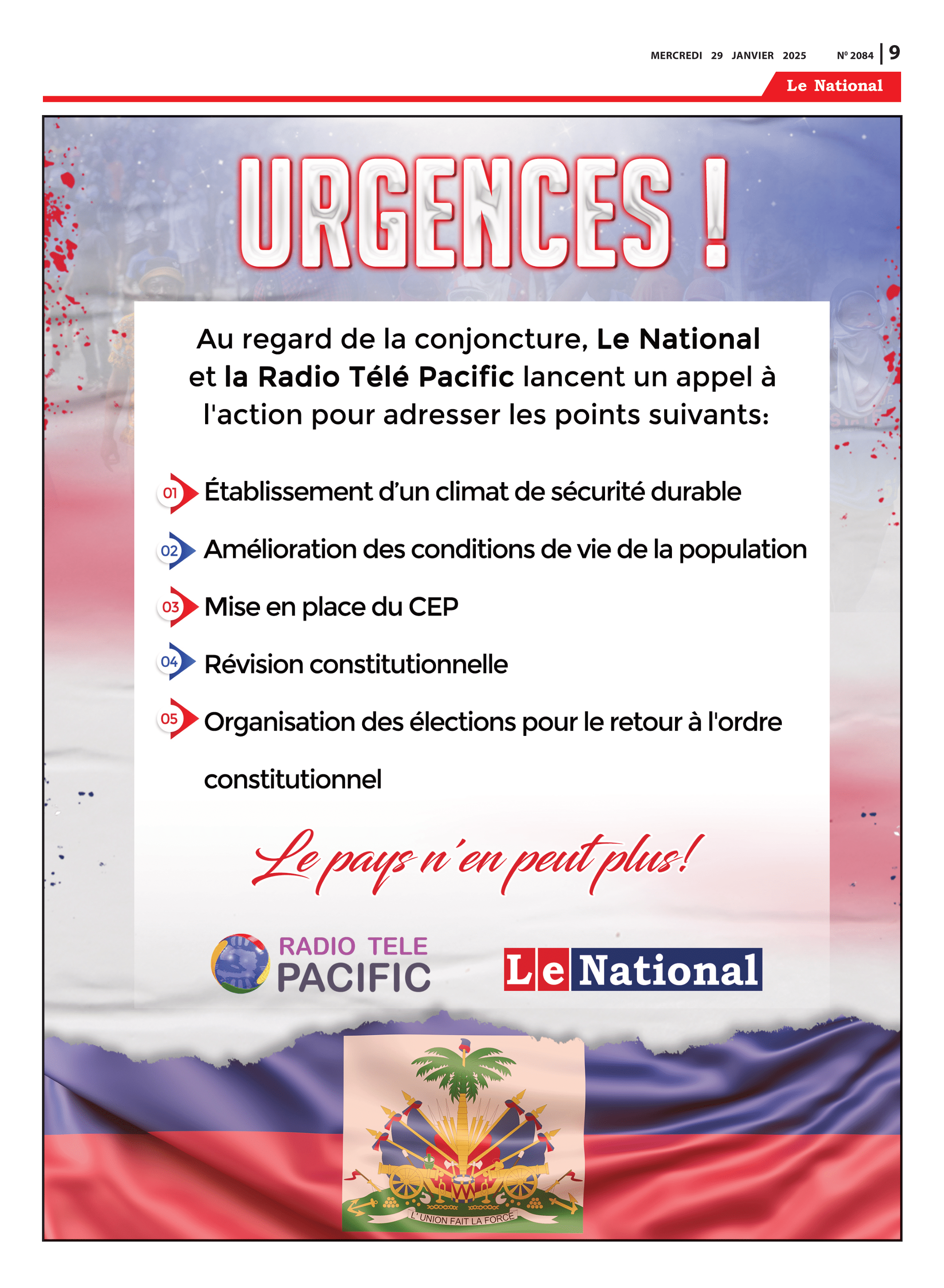 Page 9 de l'édition 2084