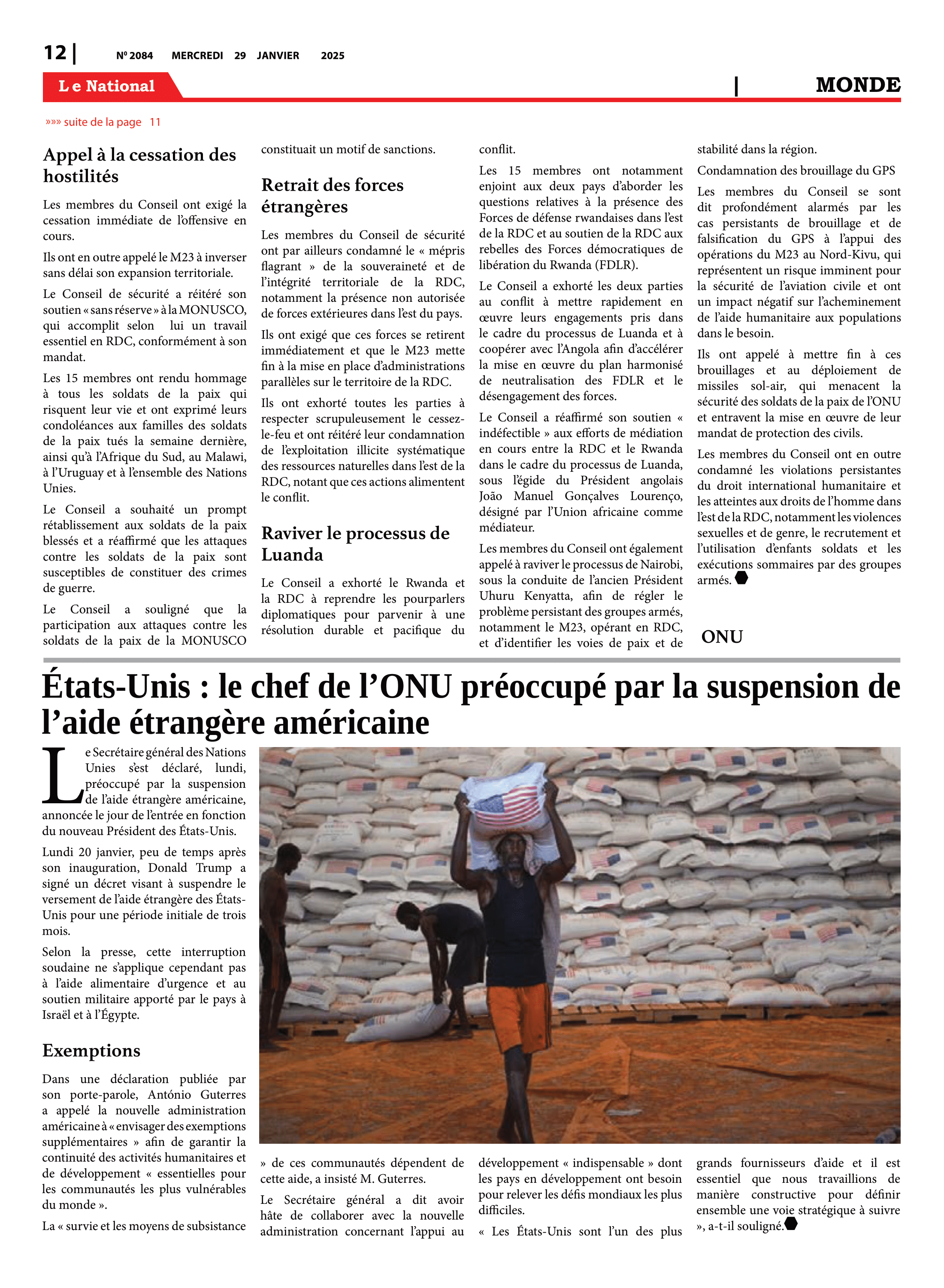 Page 12 de l'édition 2084