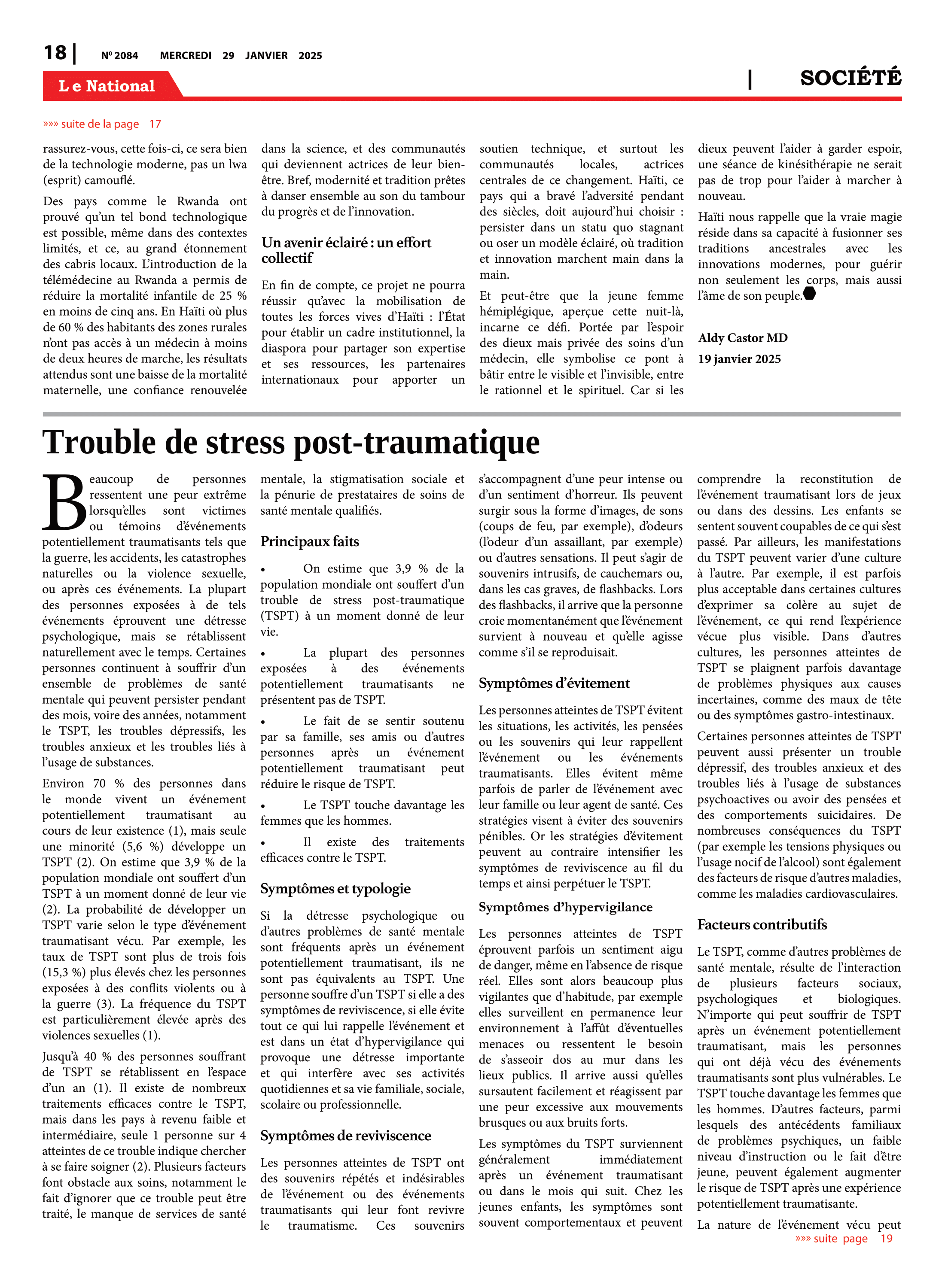 Page 18 de l'édition 2084