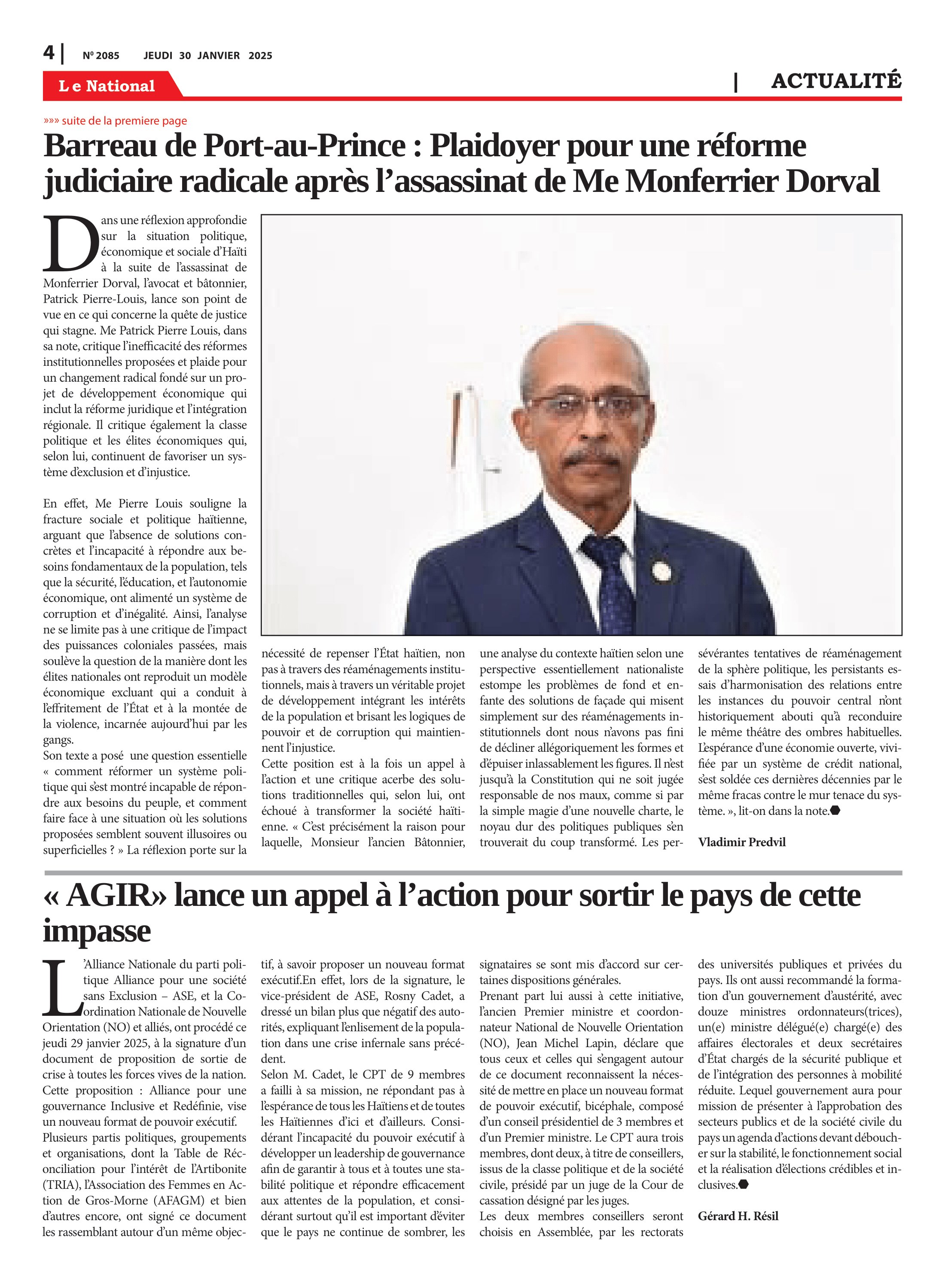 Page 4 de l'édition 2085
