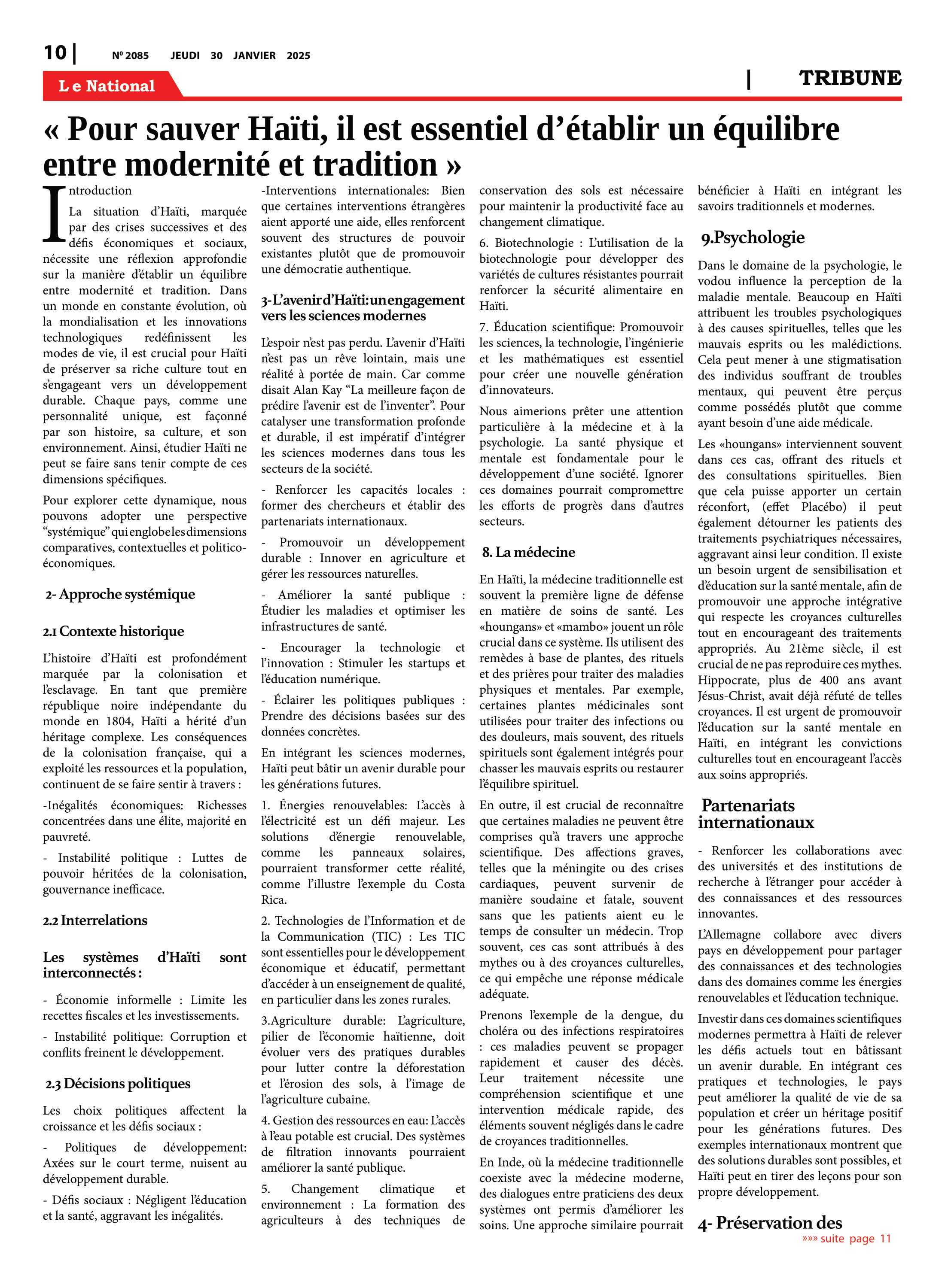 Page 10 de l'édition 2085